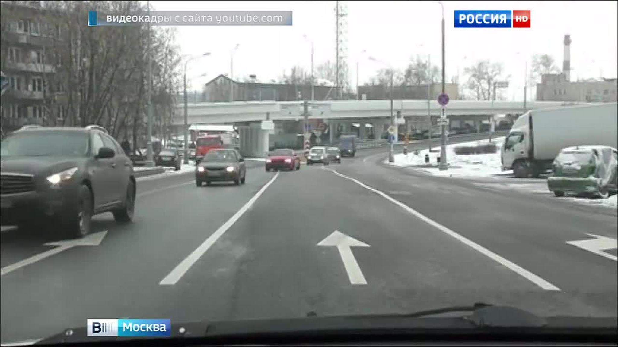 Замысловатая разметка: дорожный кошмар на улице Вяземская