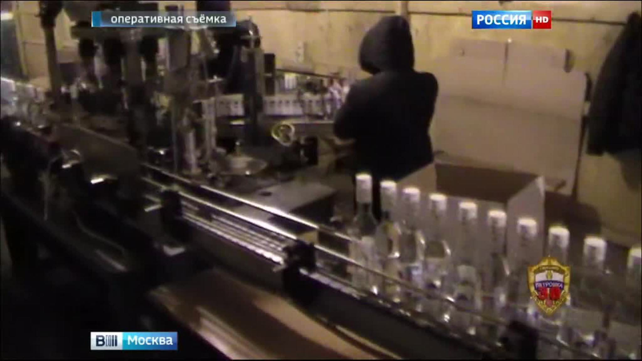 Ликвидирована крупная сеть, поставлявшая поддельный алкоголь в Москву