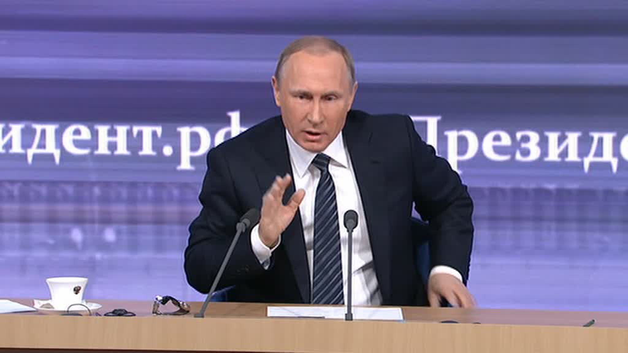 Общение Путина с журналистами продолжалось чуть более трех часов