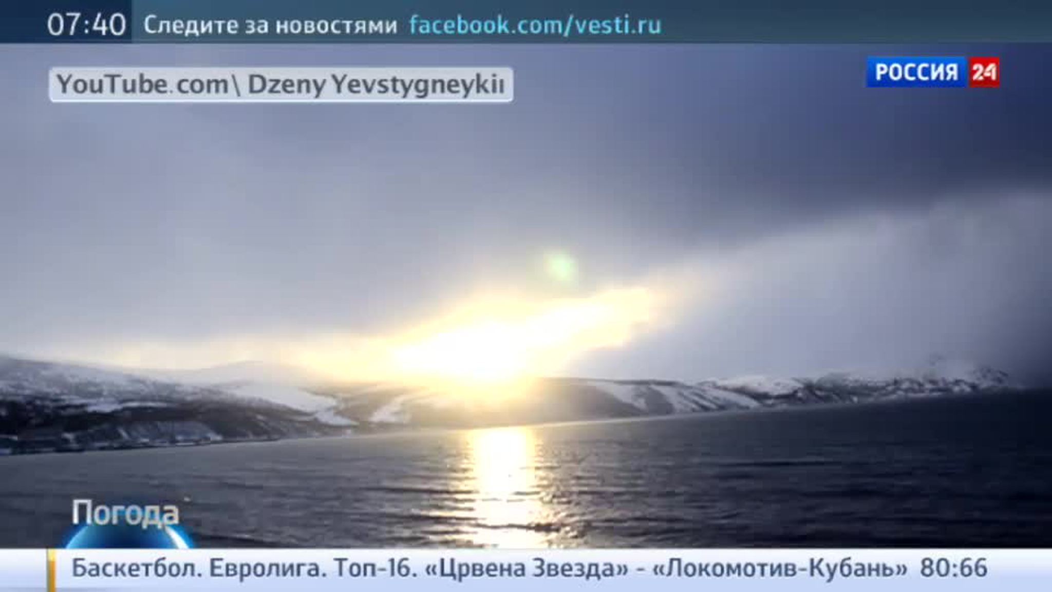Погода и время