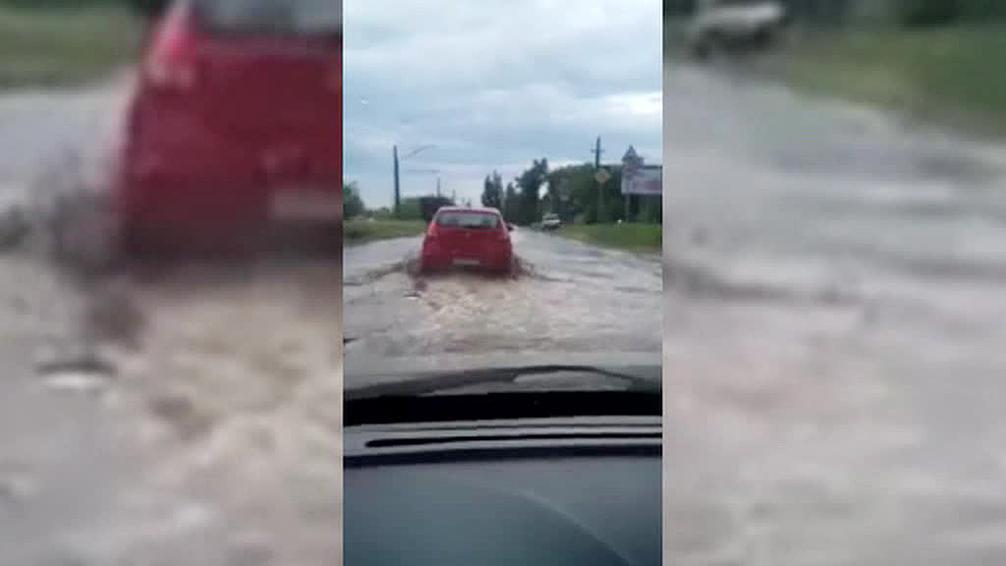 Новочеркасск затоплен после проливных дождей
