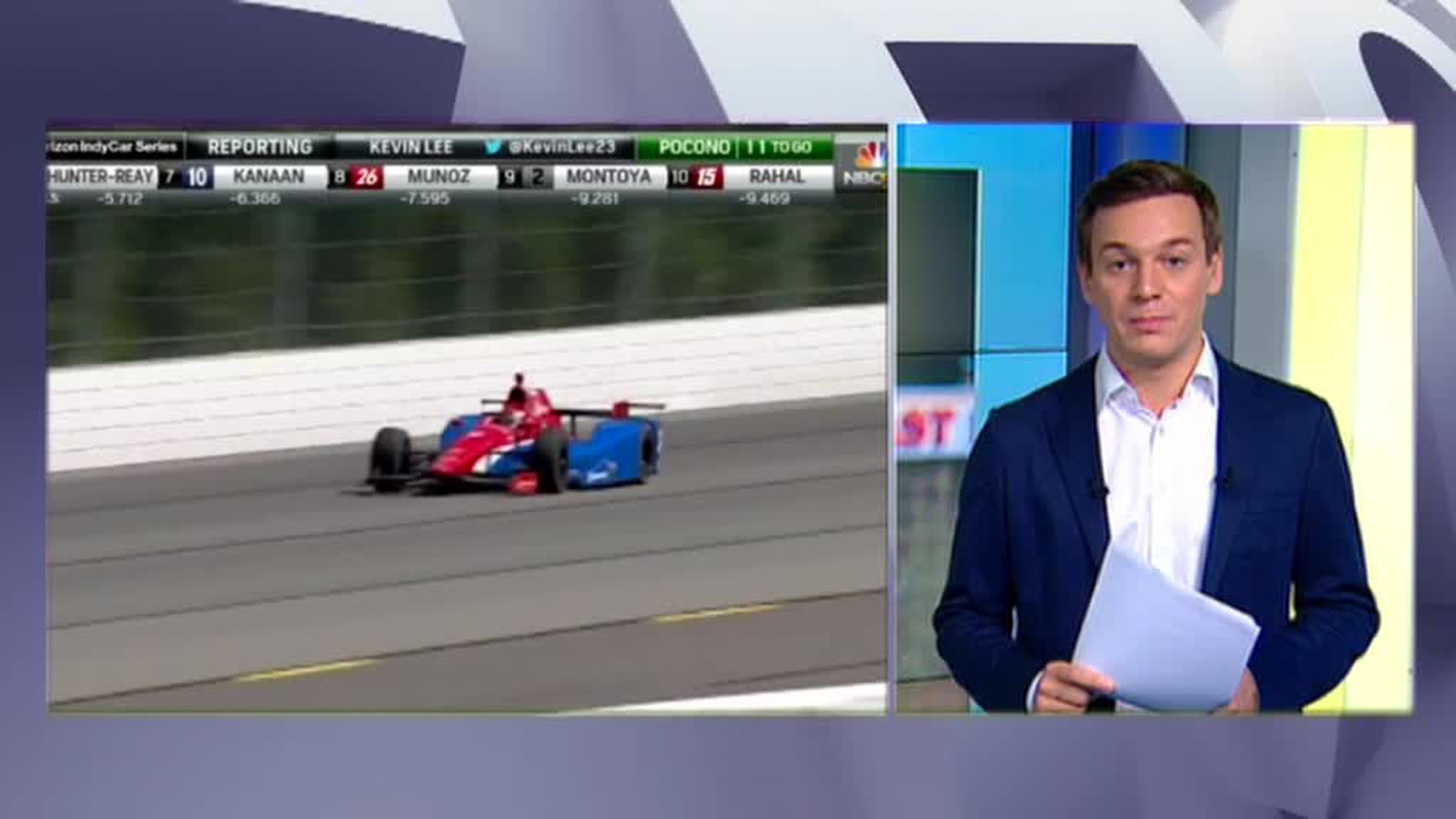 Михаил Алешин занял второе место в гонке серии IndyCar
