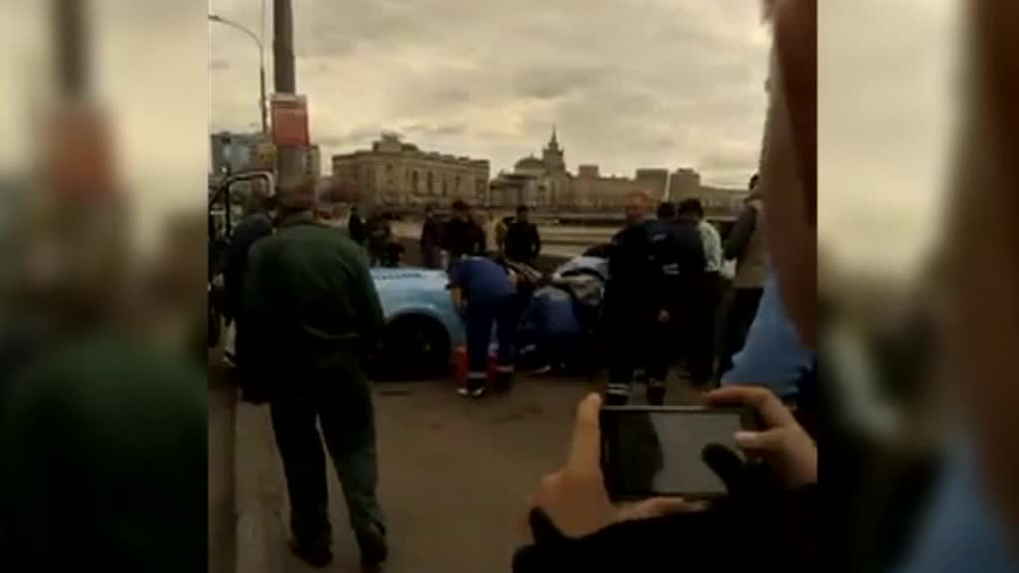Lamborghini без номеров влетела не в отбойник, а в BMW