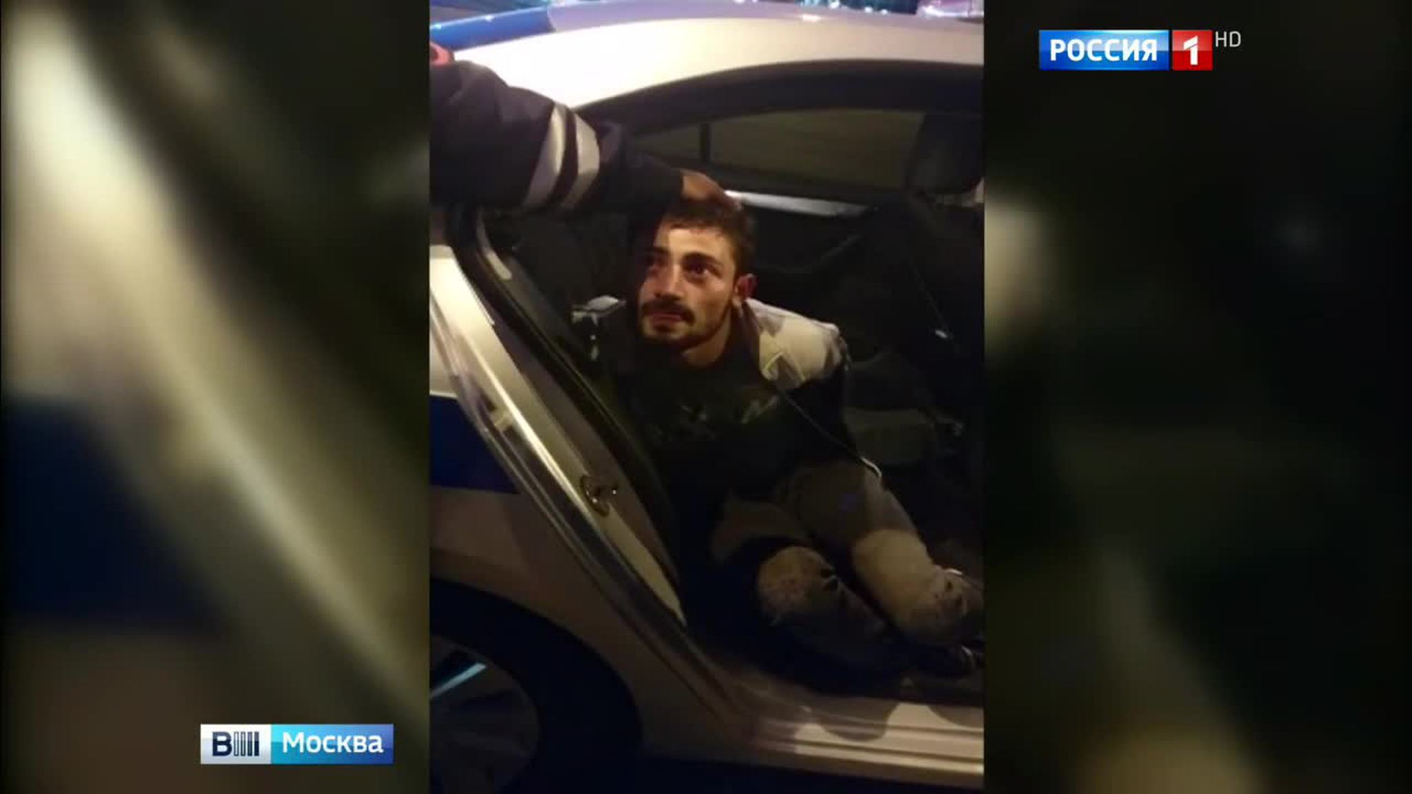 Нетрезвый водитель протаранил патрульную машину на МКАД