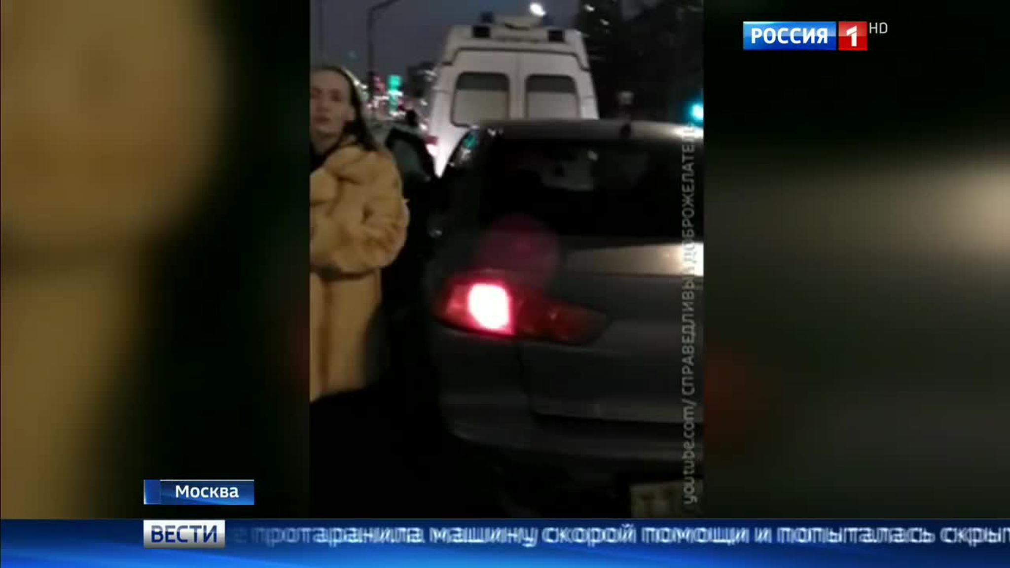 Автоледи протаранила карету скорой помощи и пыталась скрыться