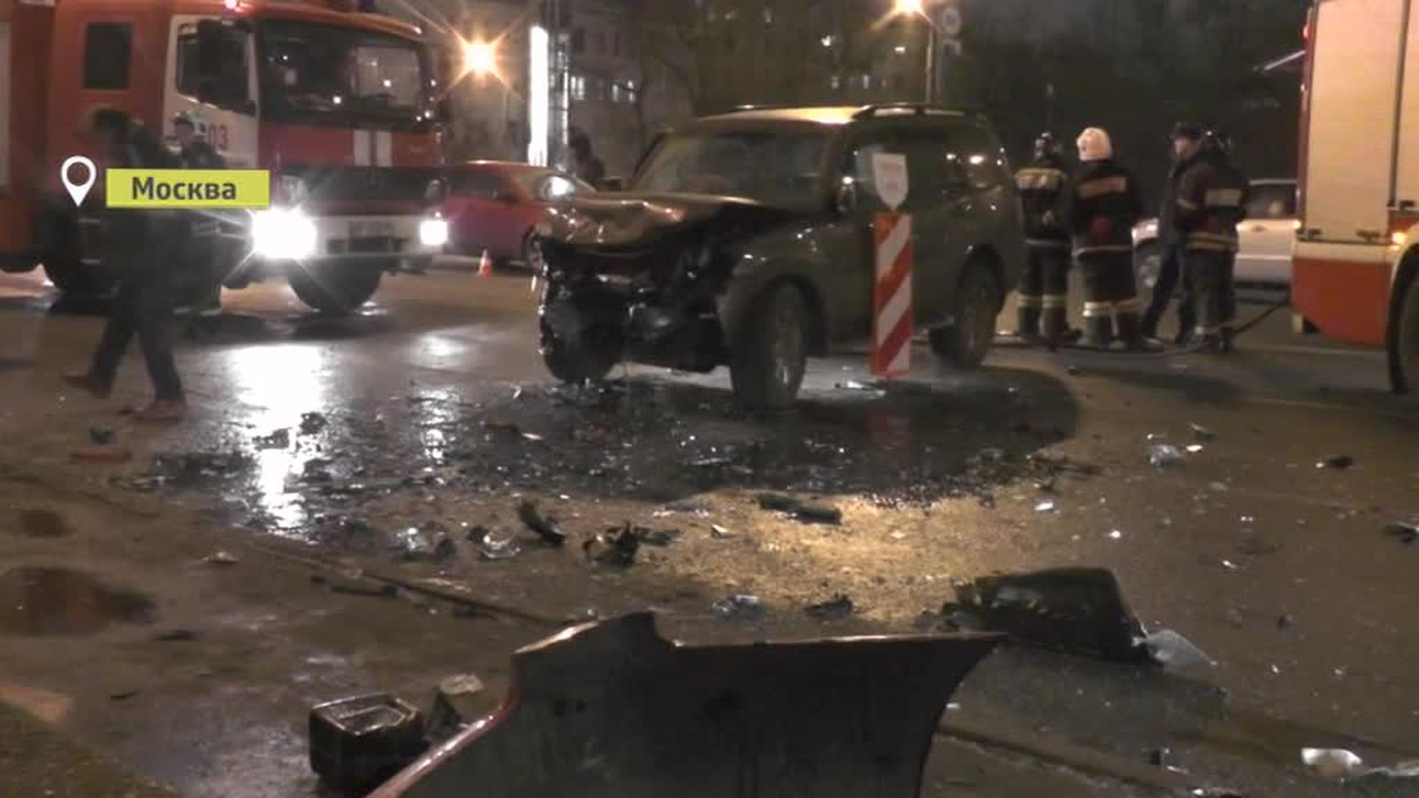 Страшная авария на Крымском мосту: кадры очевидцев