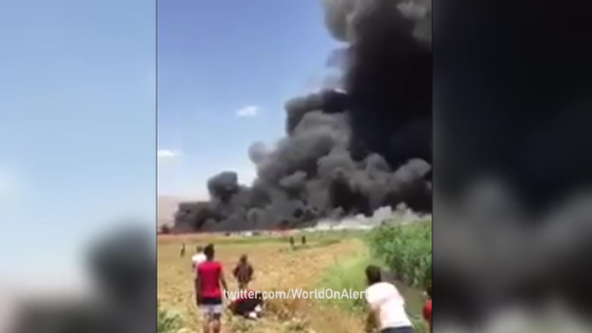 В Ливане сгорел лагерь сирийских беженцев