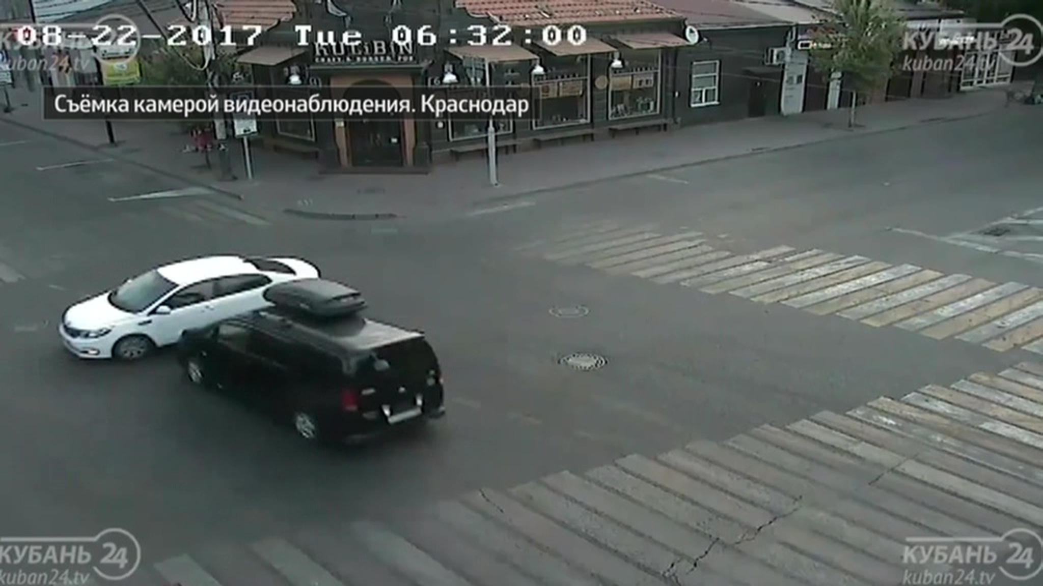 В Краснодаре водители не предприняли попыток избежать ДТП