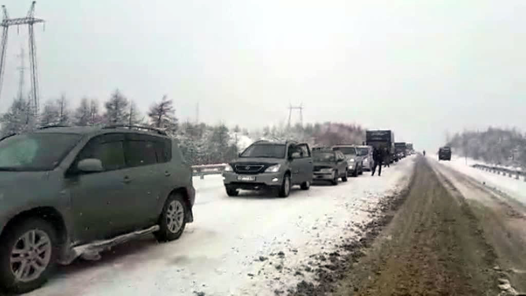 Магадан замело снегом
