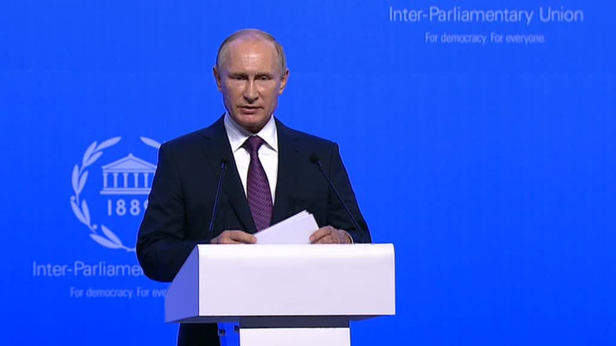 137-я Ассамблея межпарламентского союза: что сказал президент?