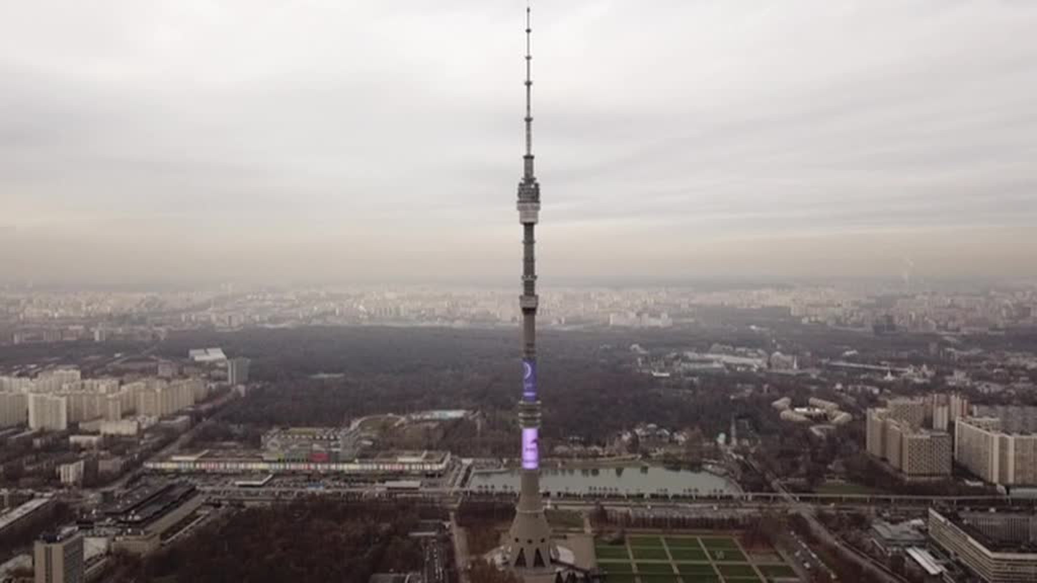 Europe’s Tallest TV Tower Celebrates 50 Year Construction Anniversary in Moscow