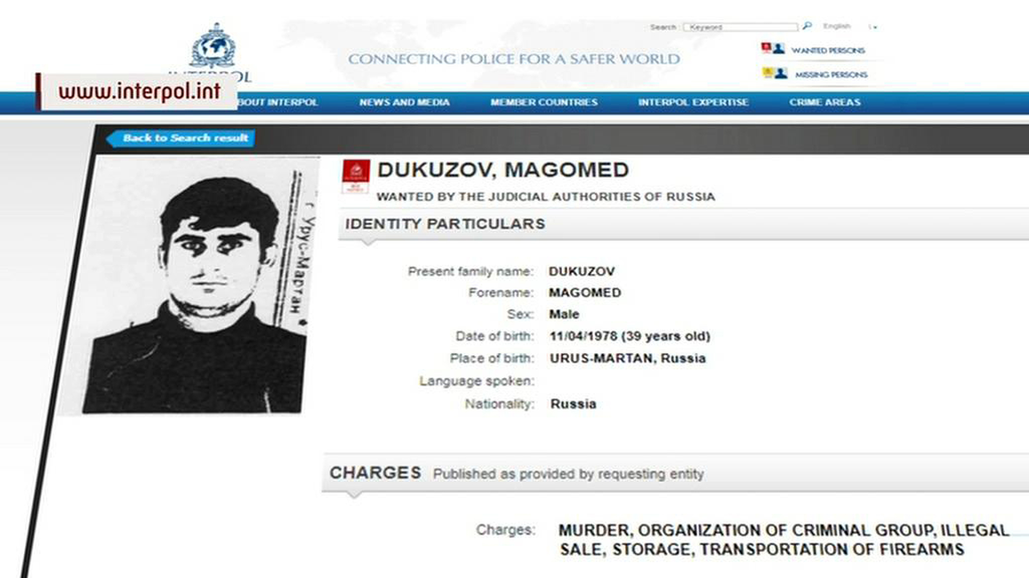 Chechen Assassin Arrested in Ukraine for Unsolved Murder of American Journalist Paul Khlebnikov in Moscow in 2004