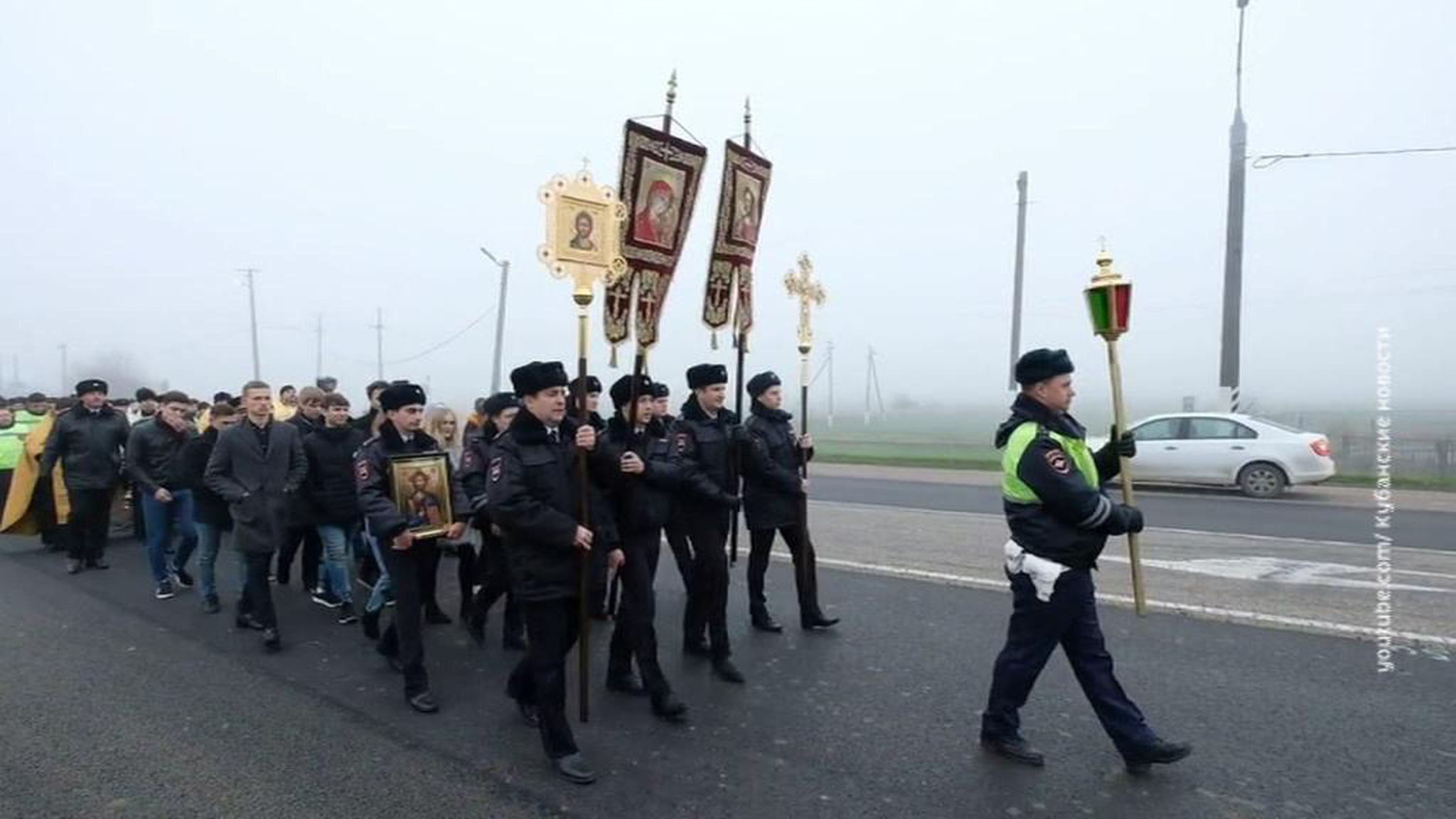 Kuban Police and Priests Organize Holy March to Prevent Terrible Death Toll Along Road