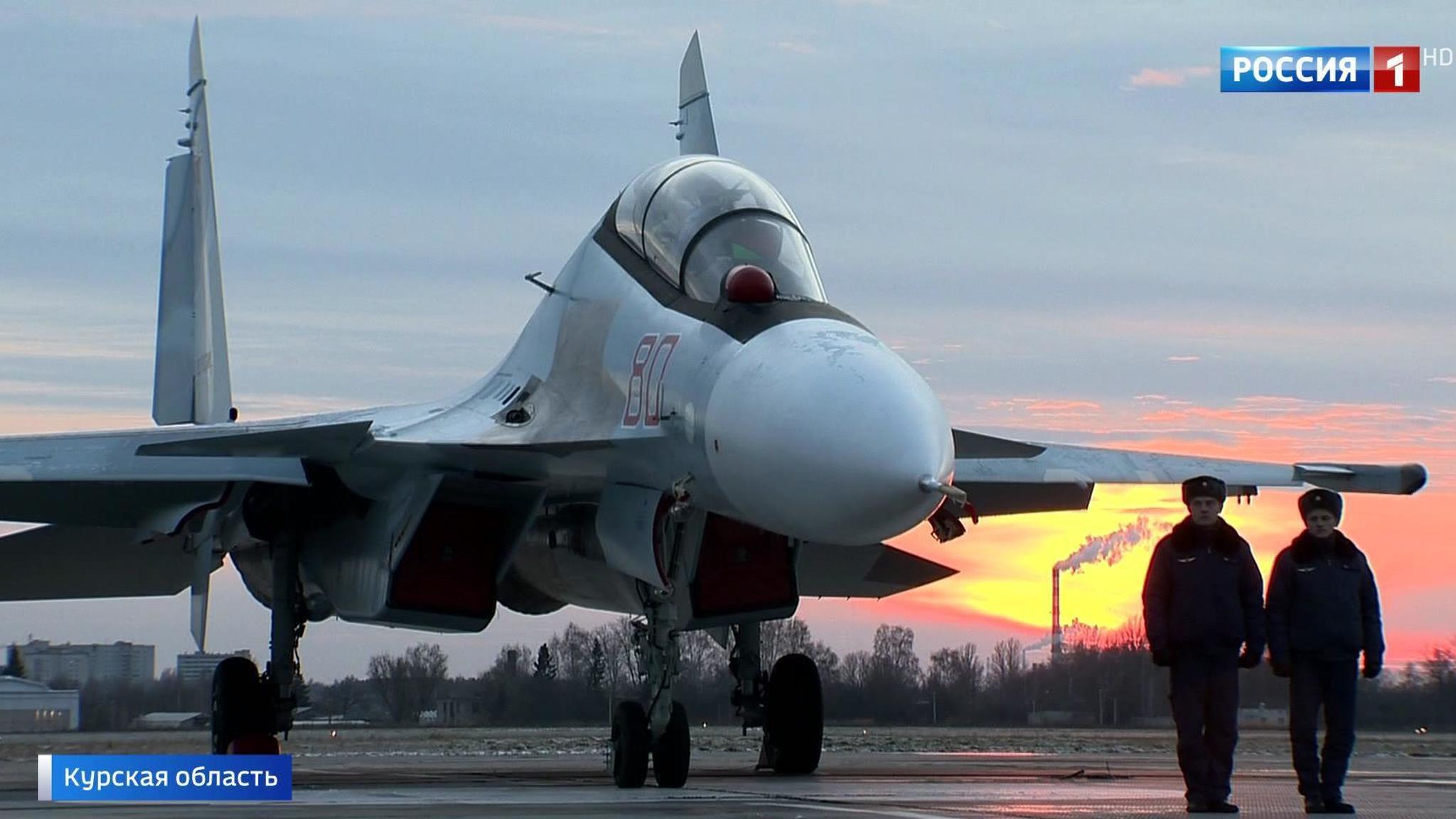 One Hundred SU-30 Futuristic Fighter Jets Fly From Plant in Siberia to Air Base in Europe