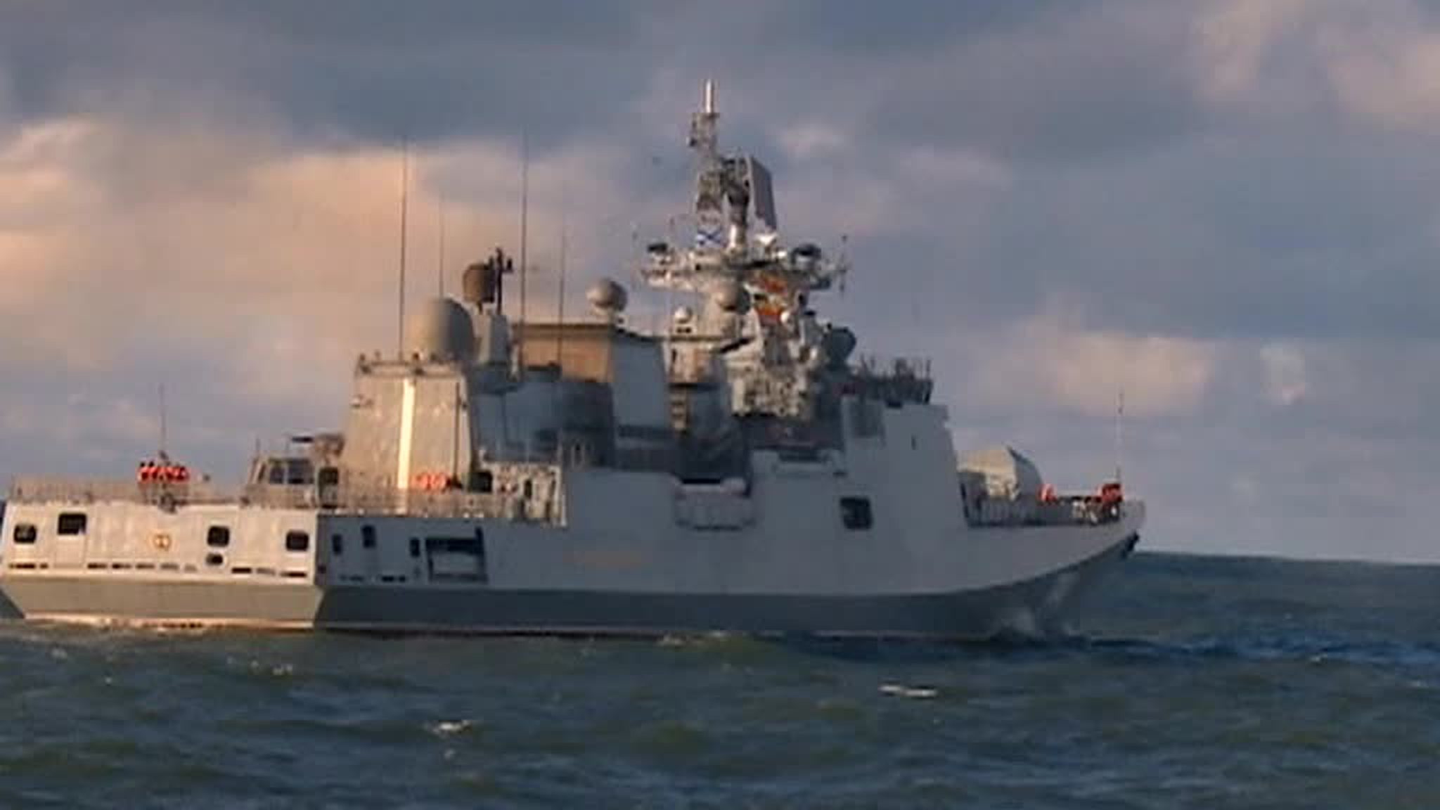 Hoist the Colors! Brand New Frigate "Admiral Makarov" Leaves Kaliningrad to Join Fleet in Sevastopol