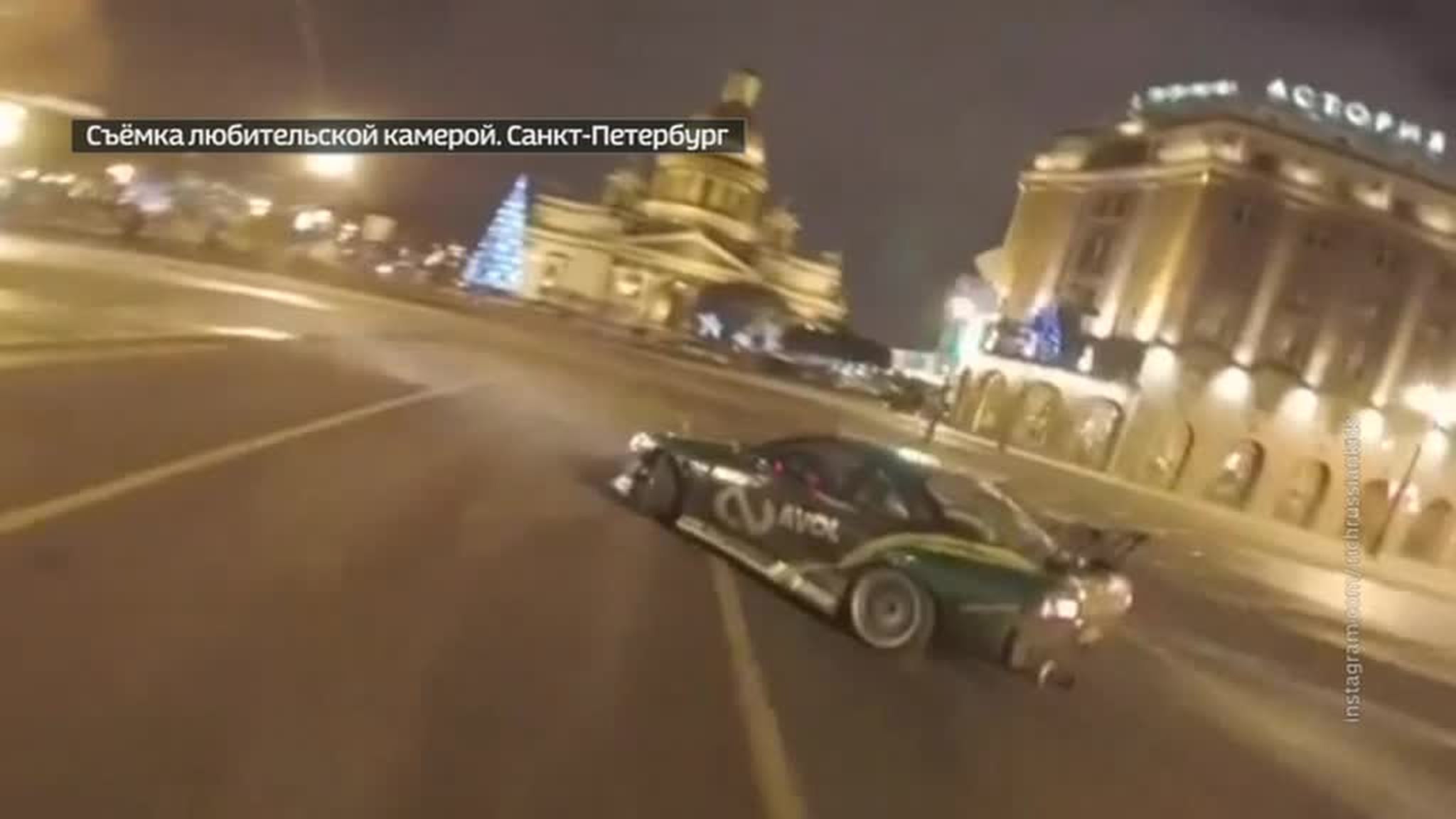 Любителю опасного дрифта из Петербурга выписали штраф