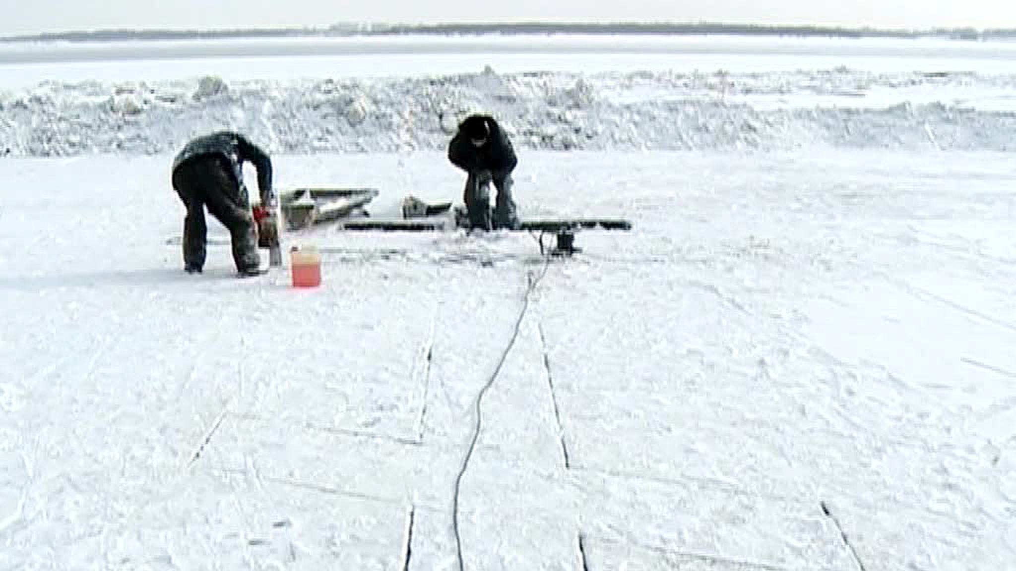 At -53 Centigrade Russians Are Preparing to Celebrate the Epiphany Holiday by Dipping