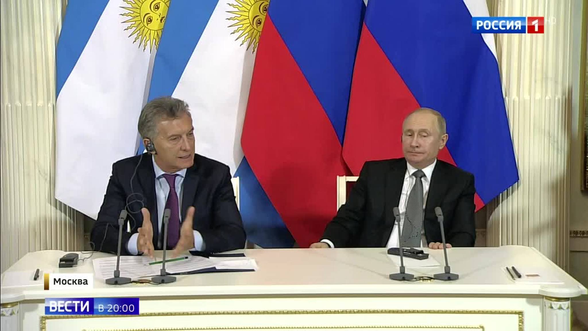 Old Friendship Never Dies - President of Argentina Thanks Putin For Help in Missing Sub Search