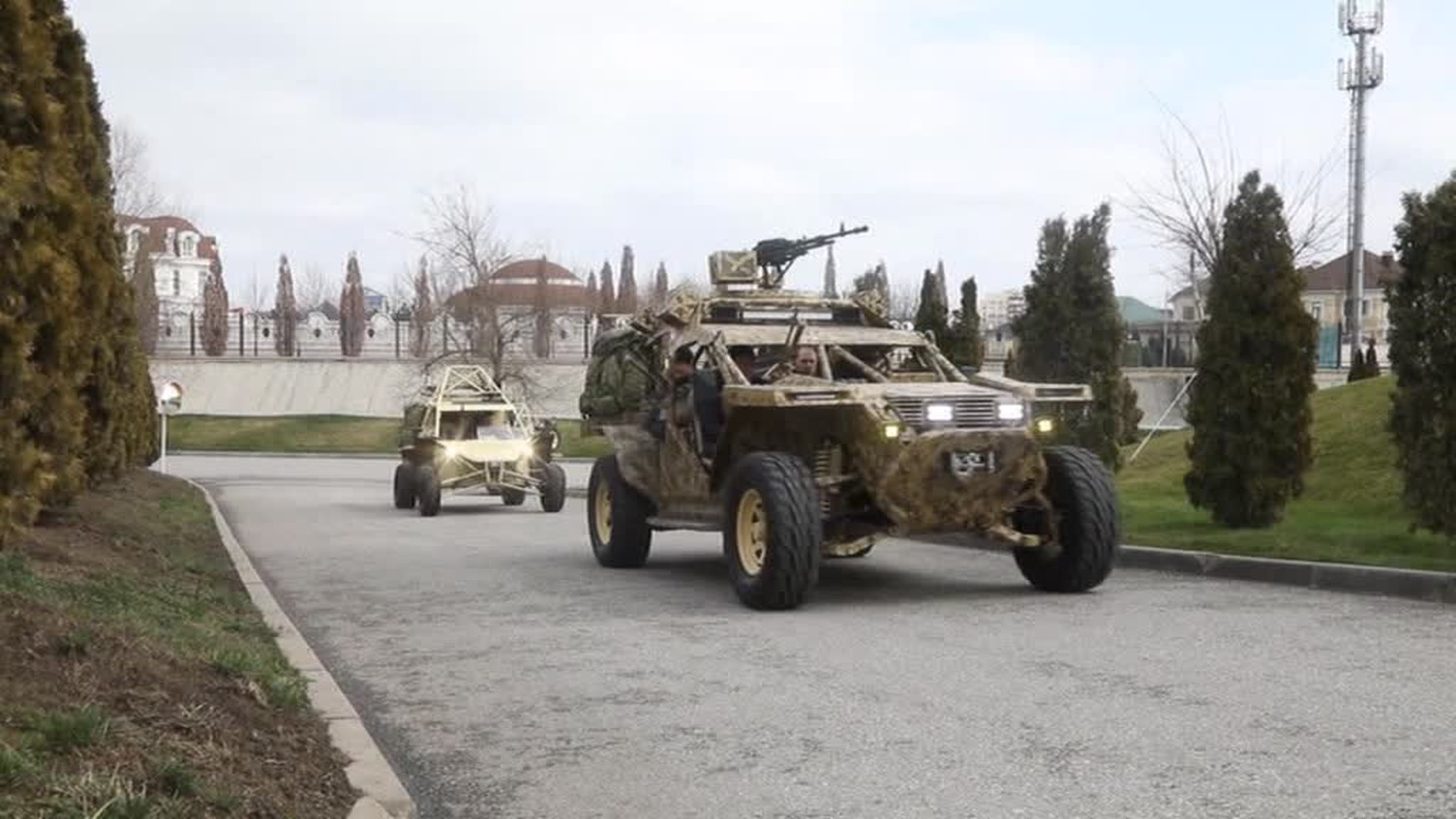 New Special Forces Vehicle Rolls Out in Grozny, Chechnya; Kadyrov Inspects Sleek New Toy