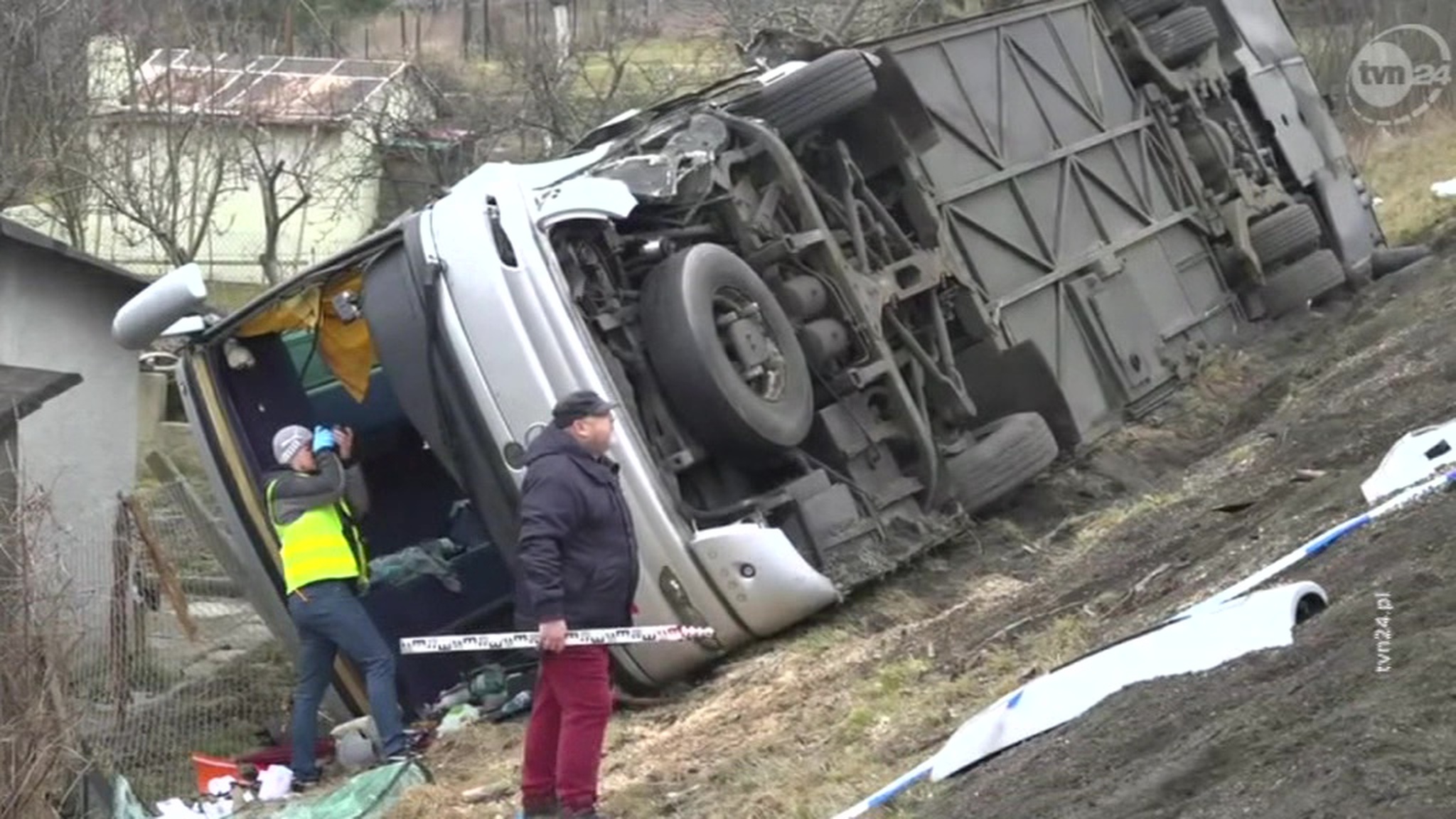 На юге Польше разбился автобус с российскими туристами