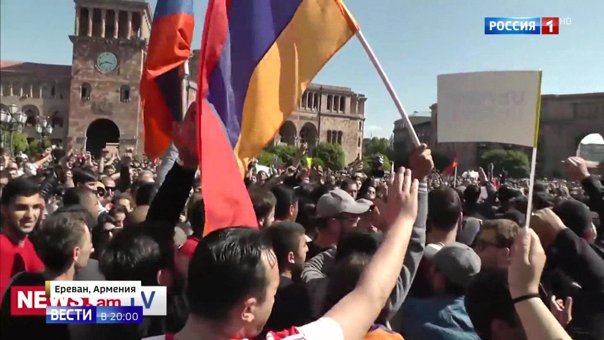 Successful Color Revolution in Armenia? Prime Minister Forced to Resign, Thousands in the Streets