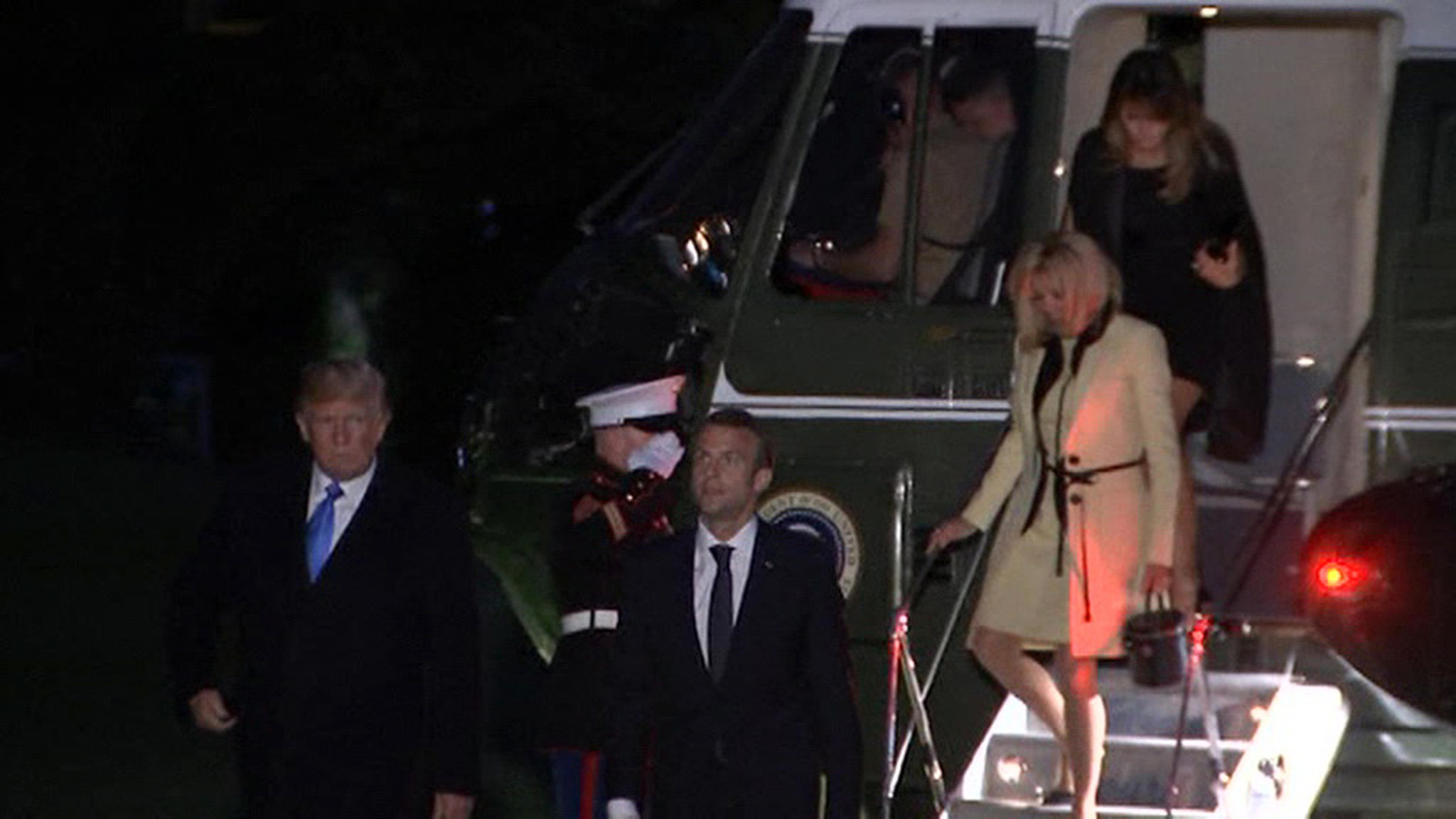Мелания Трамп устроила праздничный ужин в честь приезда Макрона