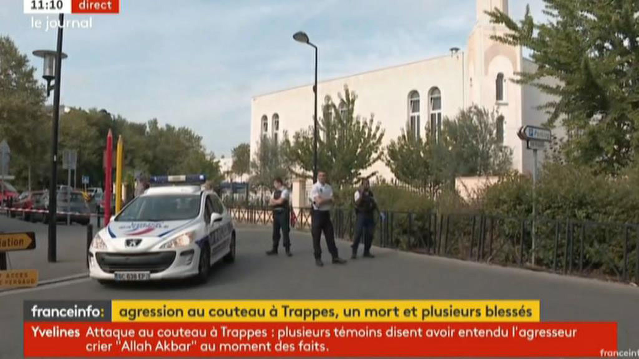 Исламист зарезал одного и ранил двух человек под Версалем