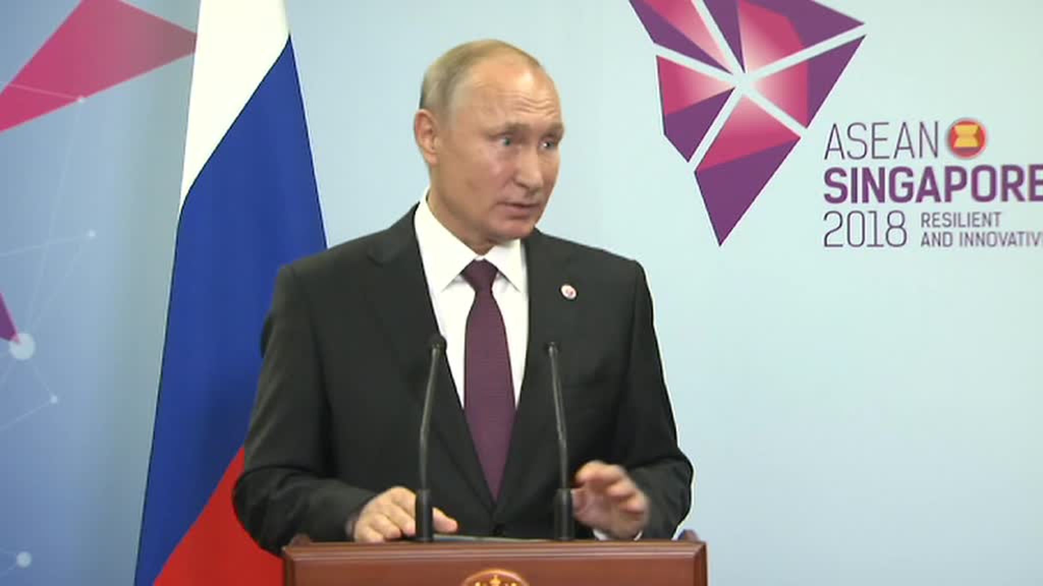 Пресс-конференция Владимира Путина в Сингапуре. Полное видео