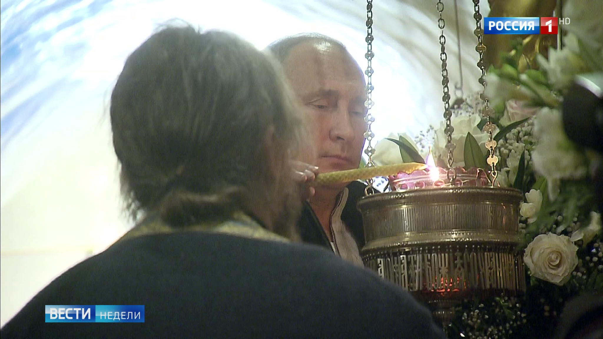 Путин посетил Псково-Печерский монастырь