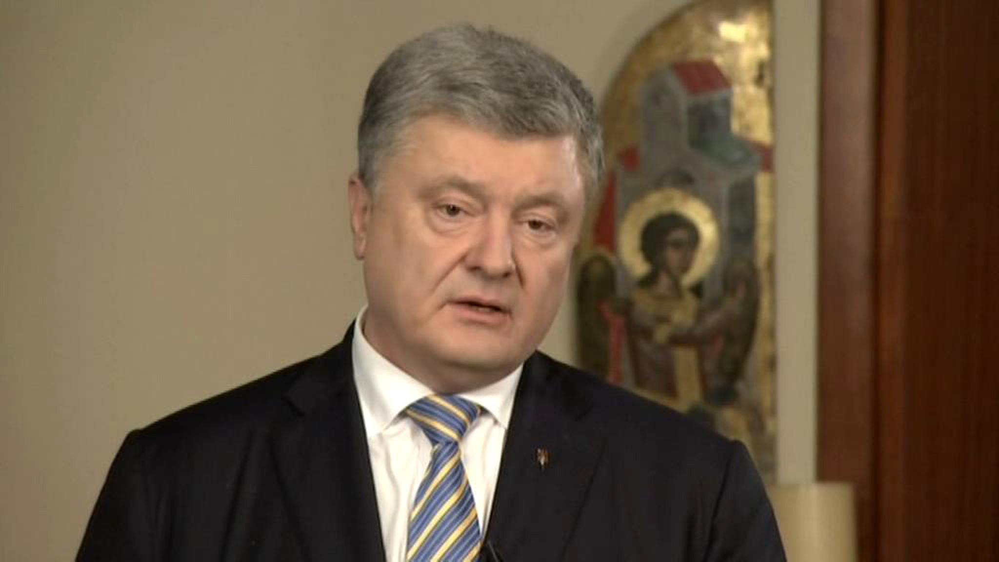 В ответ на вопрос о главе церкви Порошенко заявил, что "Россия - агрессор"