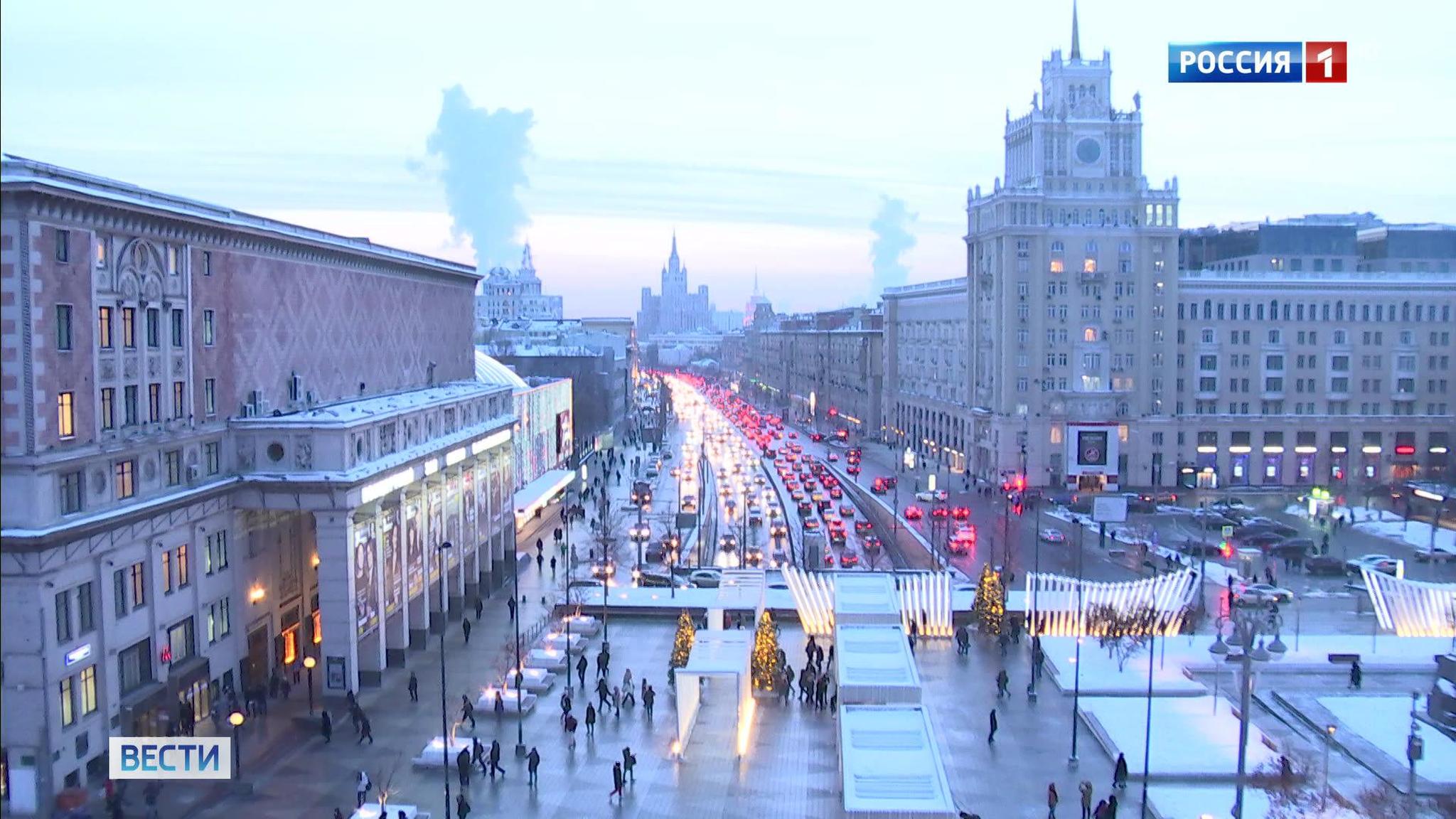 На Москву идет снежный буран