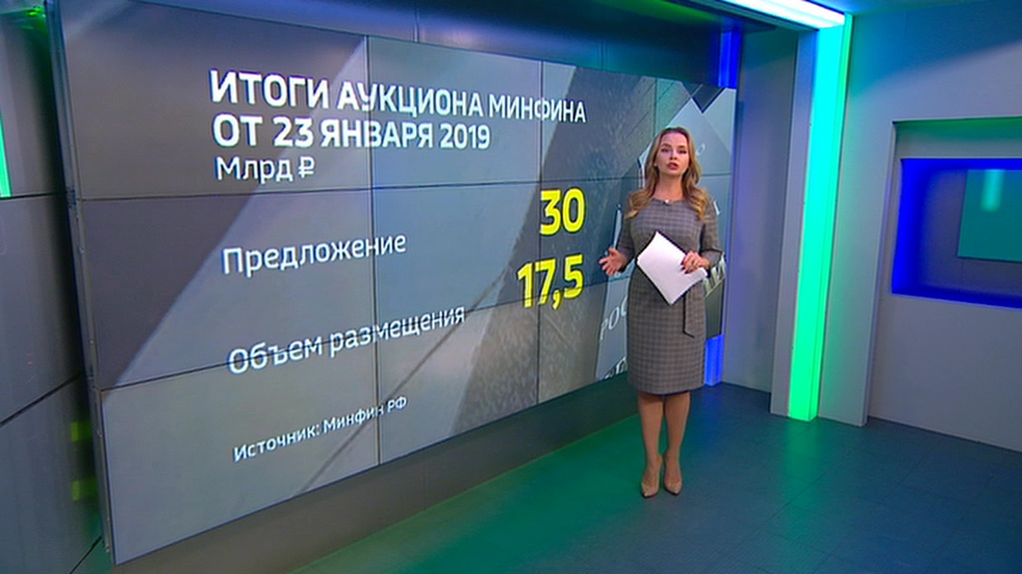 Минфин предложит инвесторам два выпуска облигаций на 25 млрд рублей