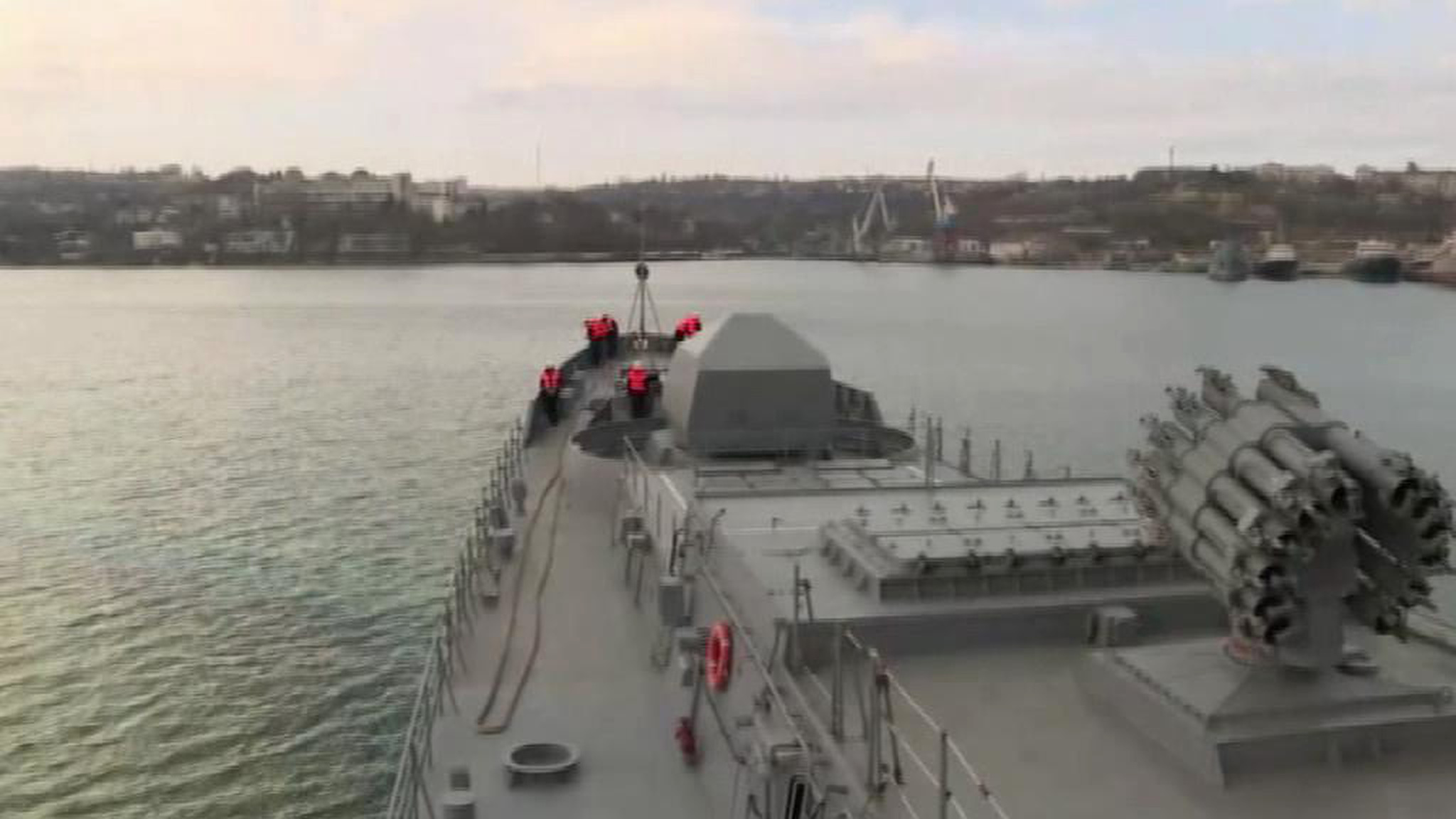 Учения в Крыму: "Адмирал Григорович" показал полную боевую готовность