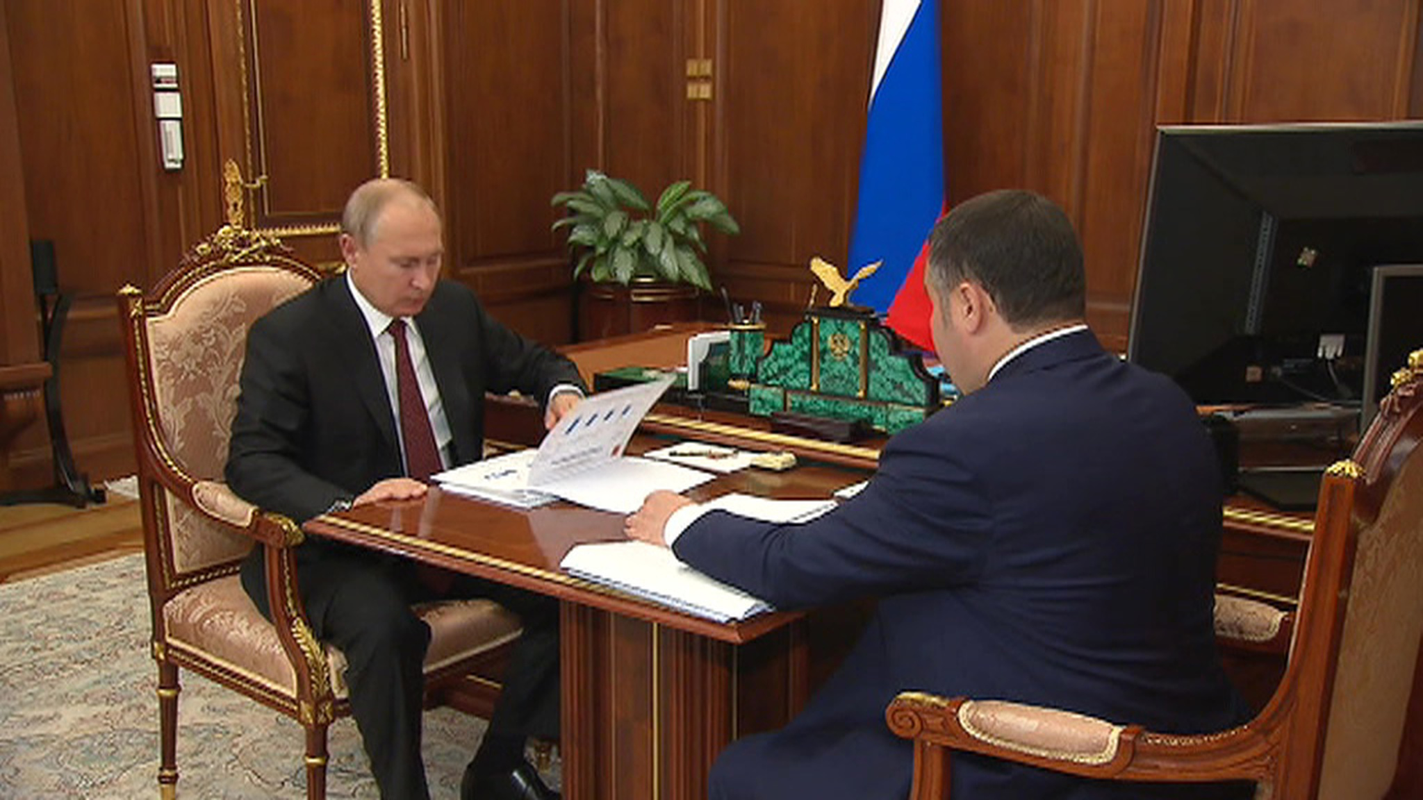 Путин встретился с главой Тверской области Игорем Руденей