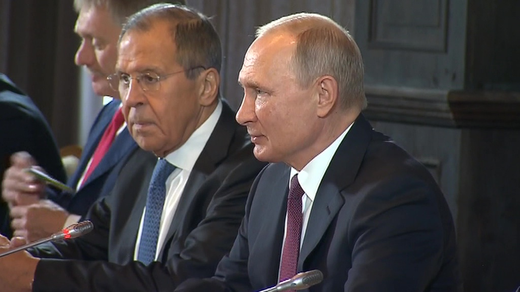 Путин встретился в Сочи с президентом Азербайджана и королем Иордании