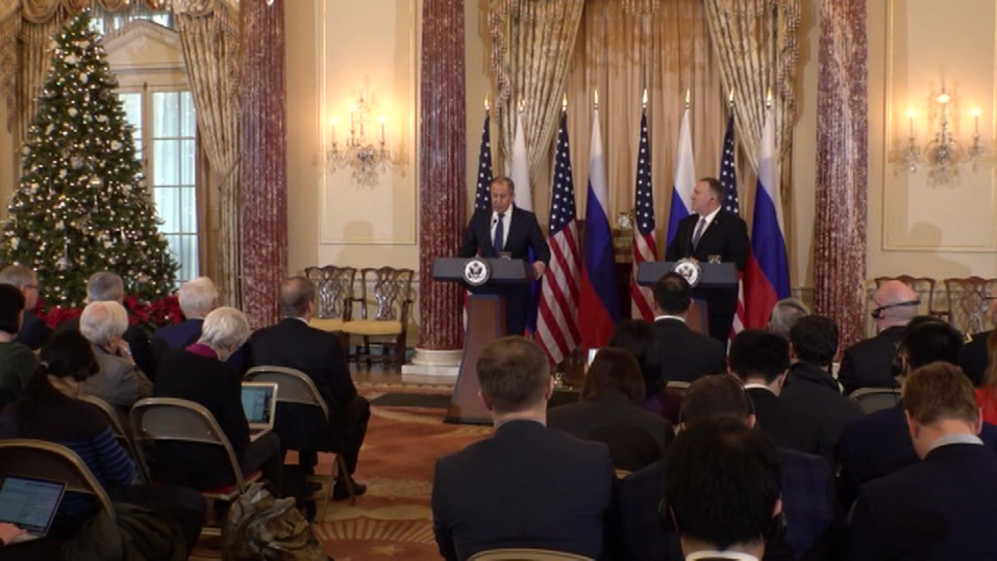 Лавров встретился в США с Майком Помпео и Дональдом Трампом