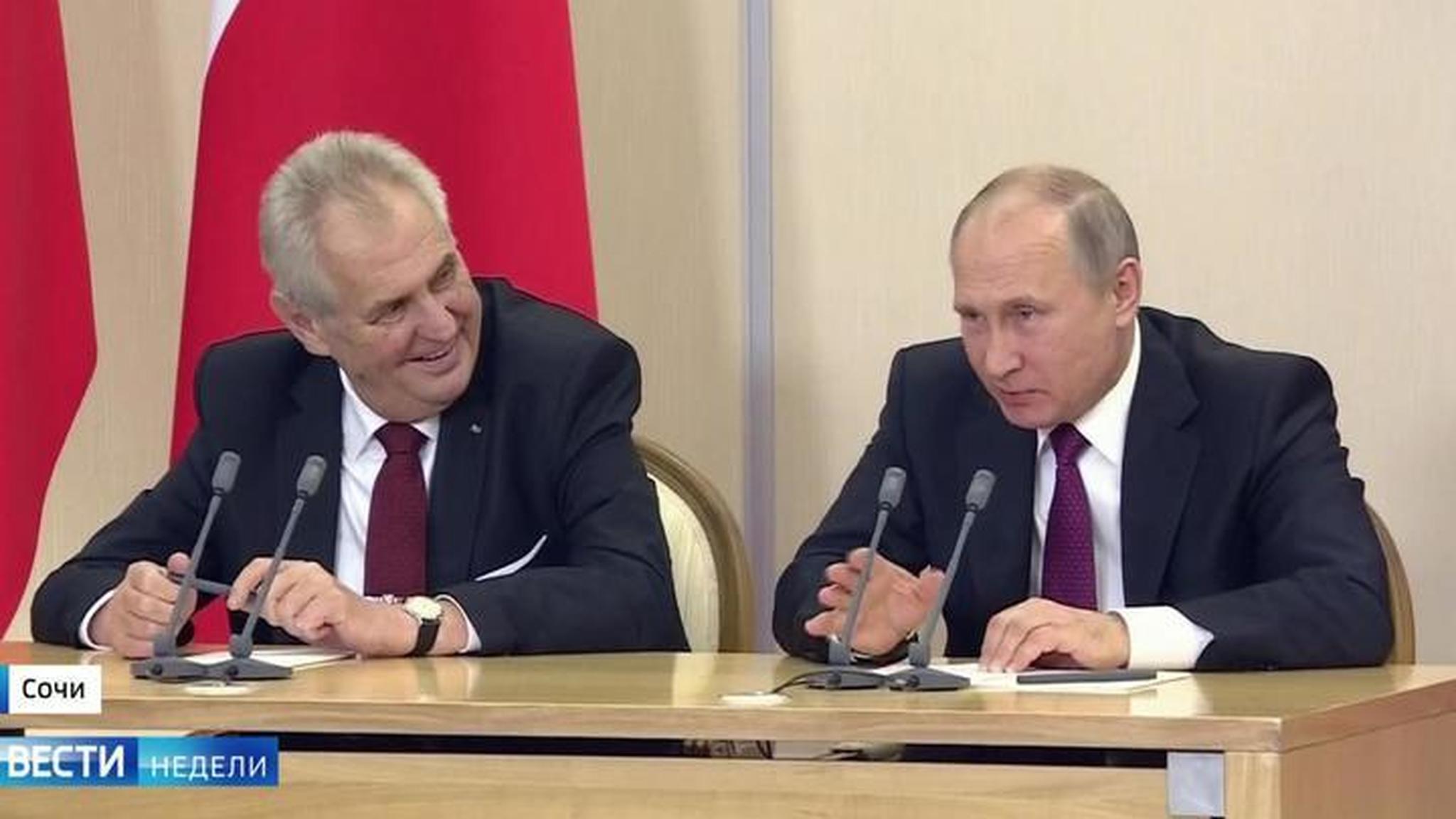 Czech President Asks Putin to Lift Russian Sanctions Against the EU