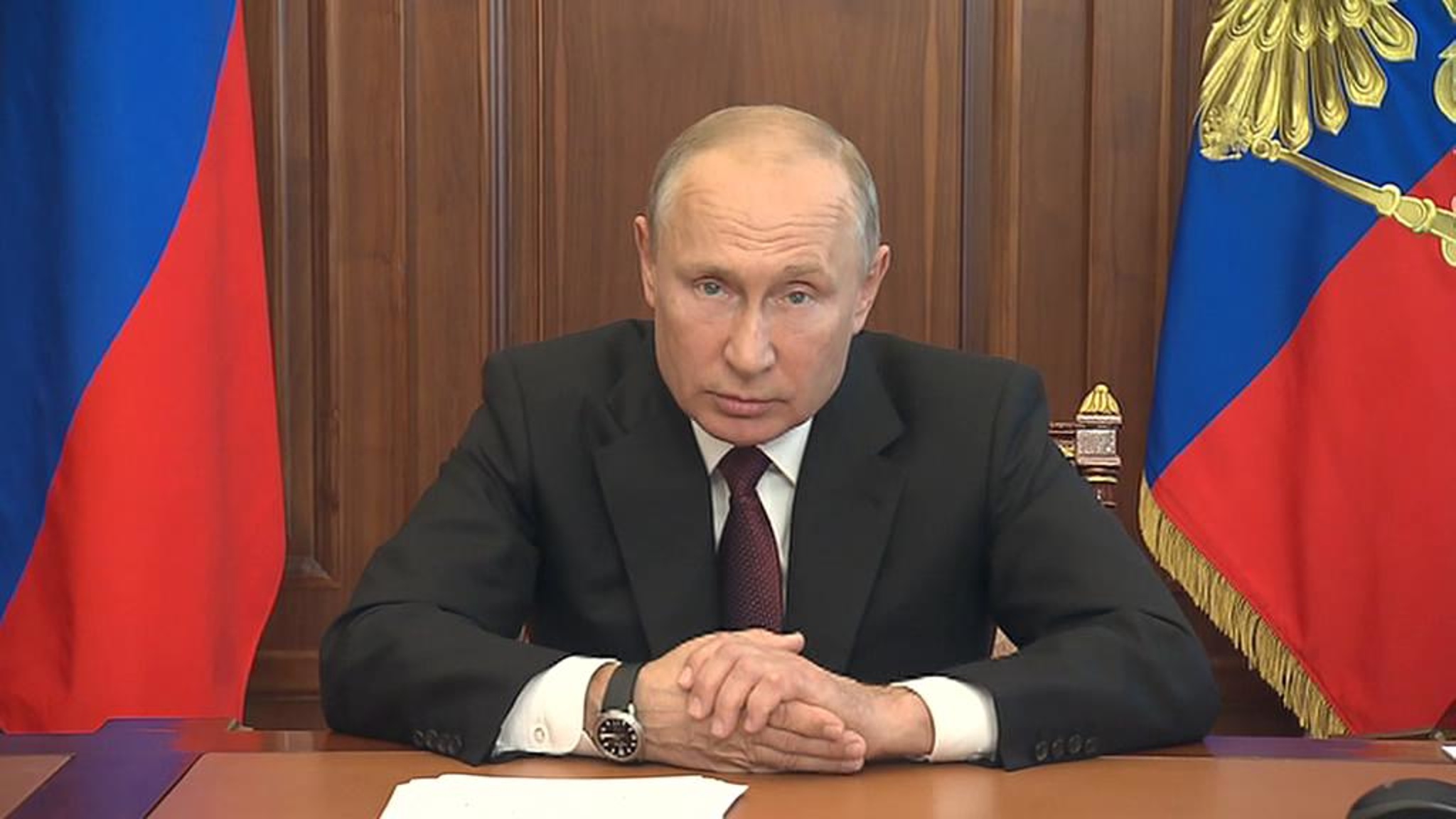 Владимир Путин выступит с телеобращением
