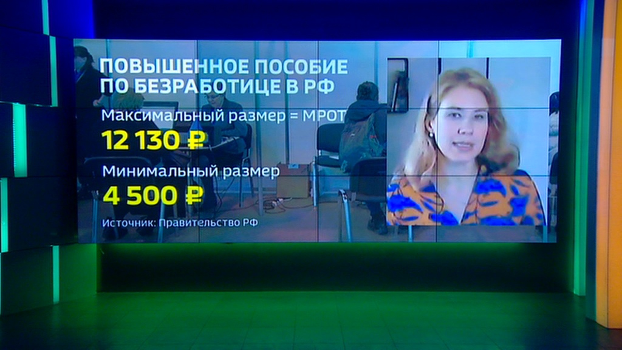 Новости на т/к "Россия 24". Регионы получат более 4 миллиардов рублей на создание временных рабочих мест