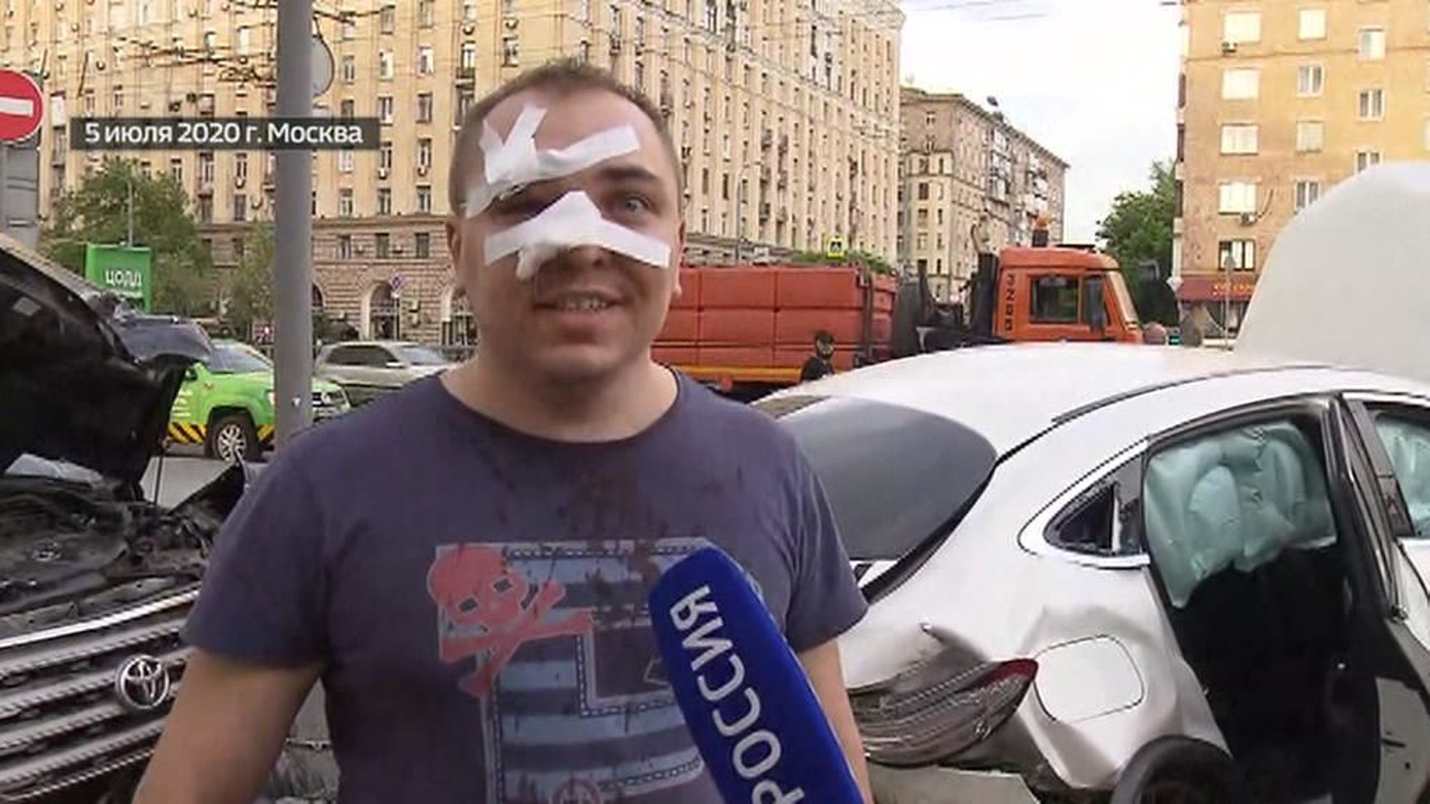 Массовая авария в столице: ГИБДД выясняет, действительно ли виновнику стало плохо
