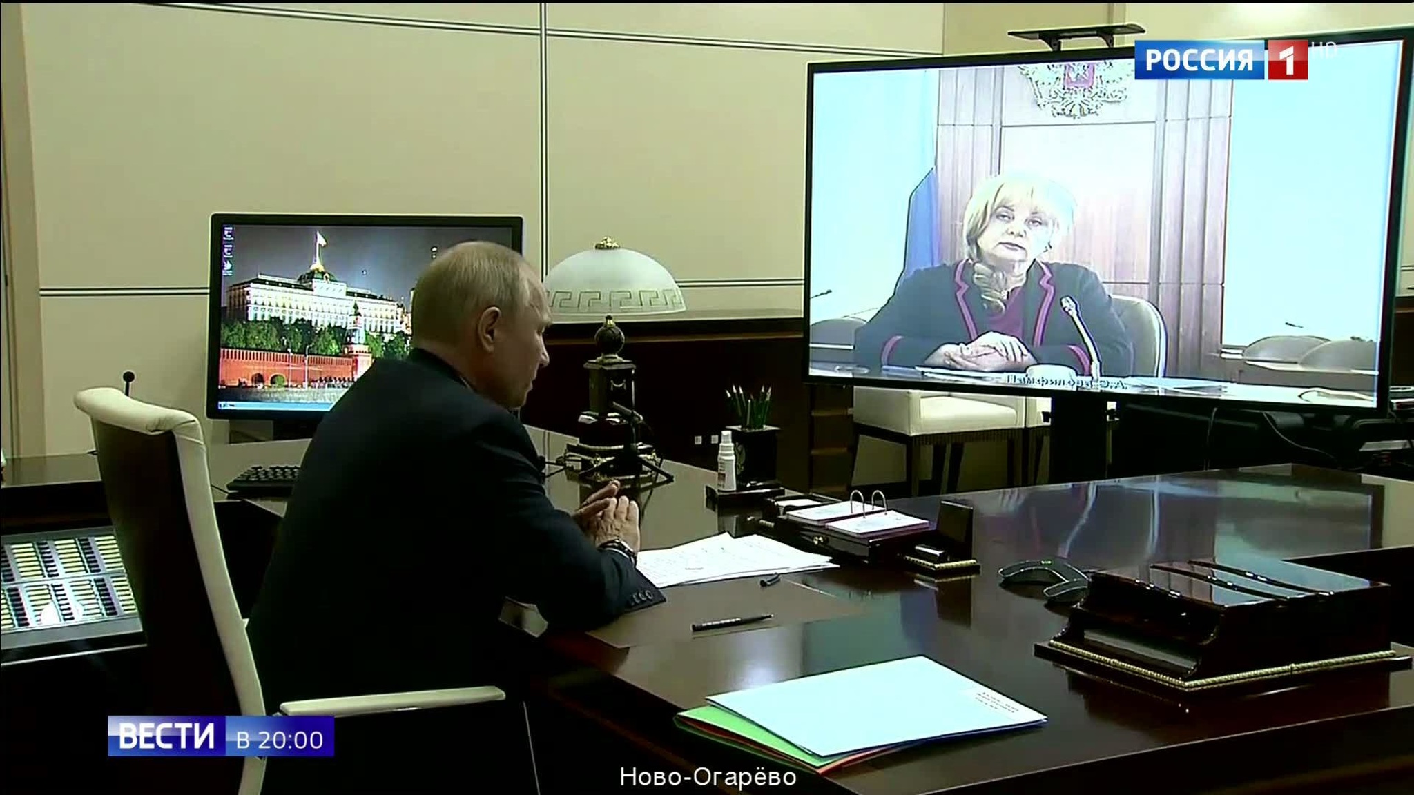 Путин поблагодарил Памфилову за хорошую организацию голосования по поправкам