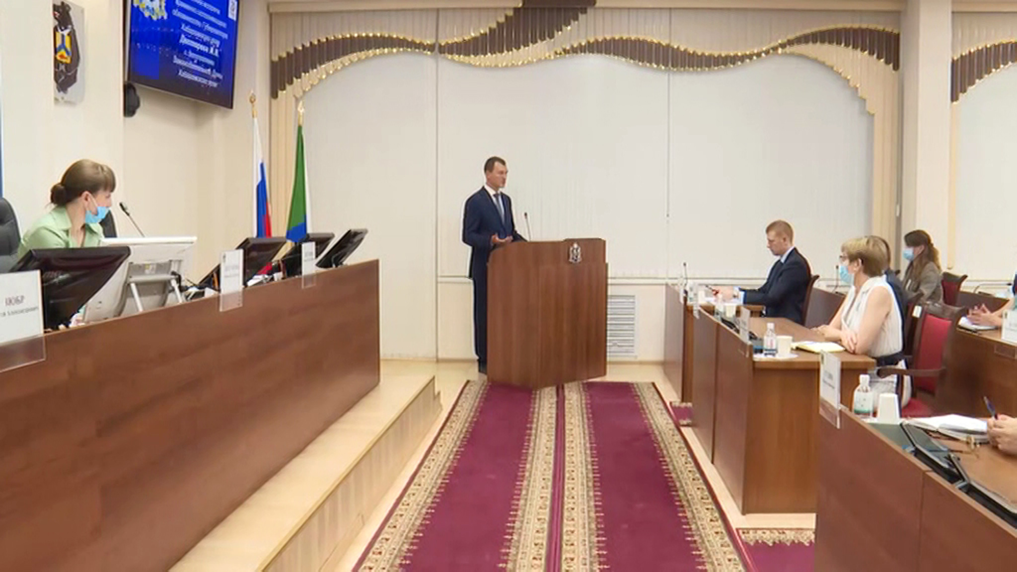 Врио главы Хабаровского края призвал хабаровчан заканчивать с акциями протеста