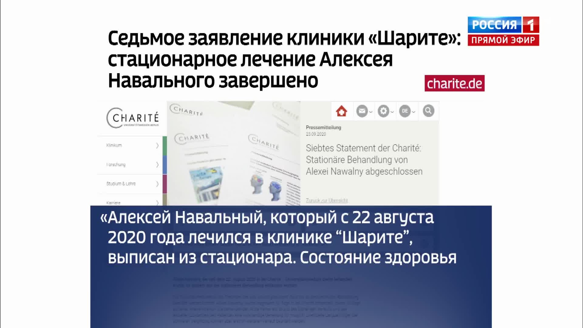Стационарное лечение Навального завершено