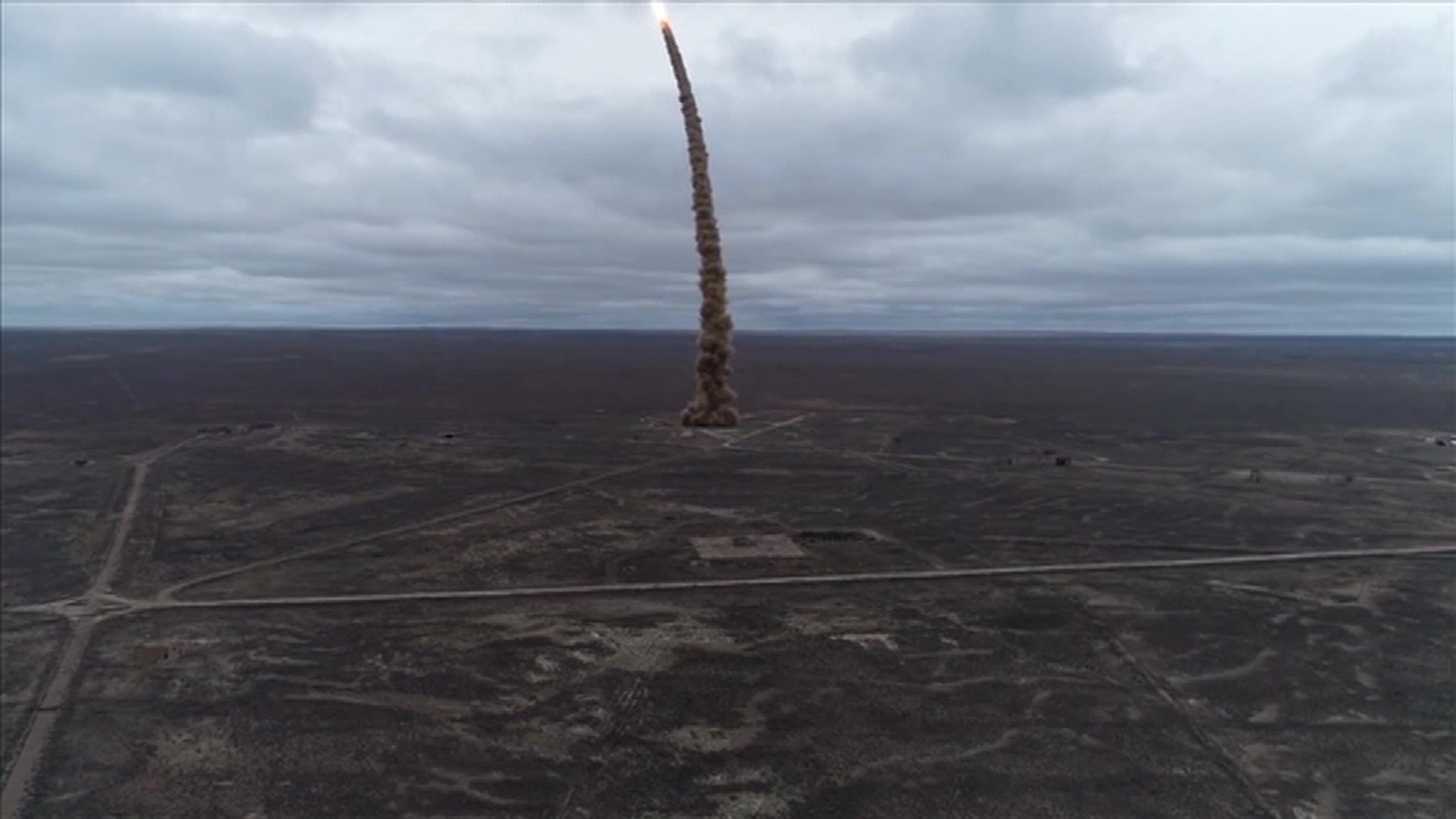 Минобороны опубликовало видео с испытаний новой ракеты