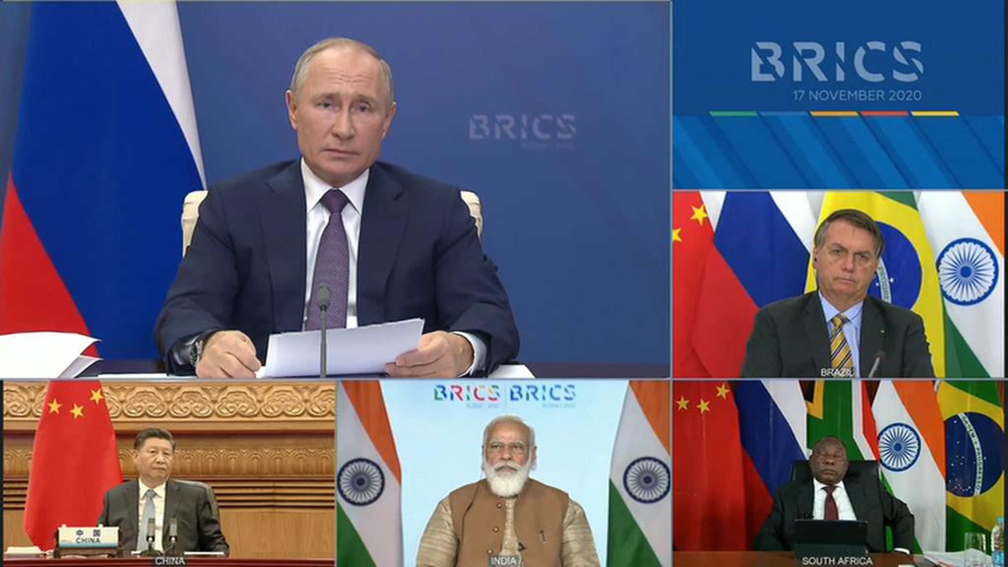 Путин: страны БРИКС готовились к возможной пандемии