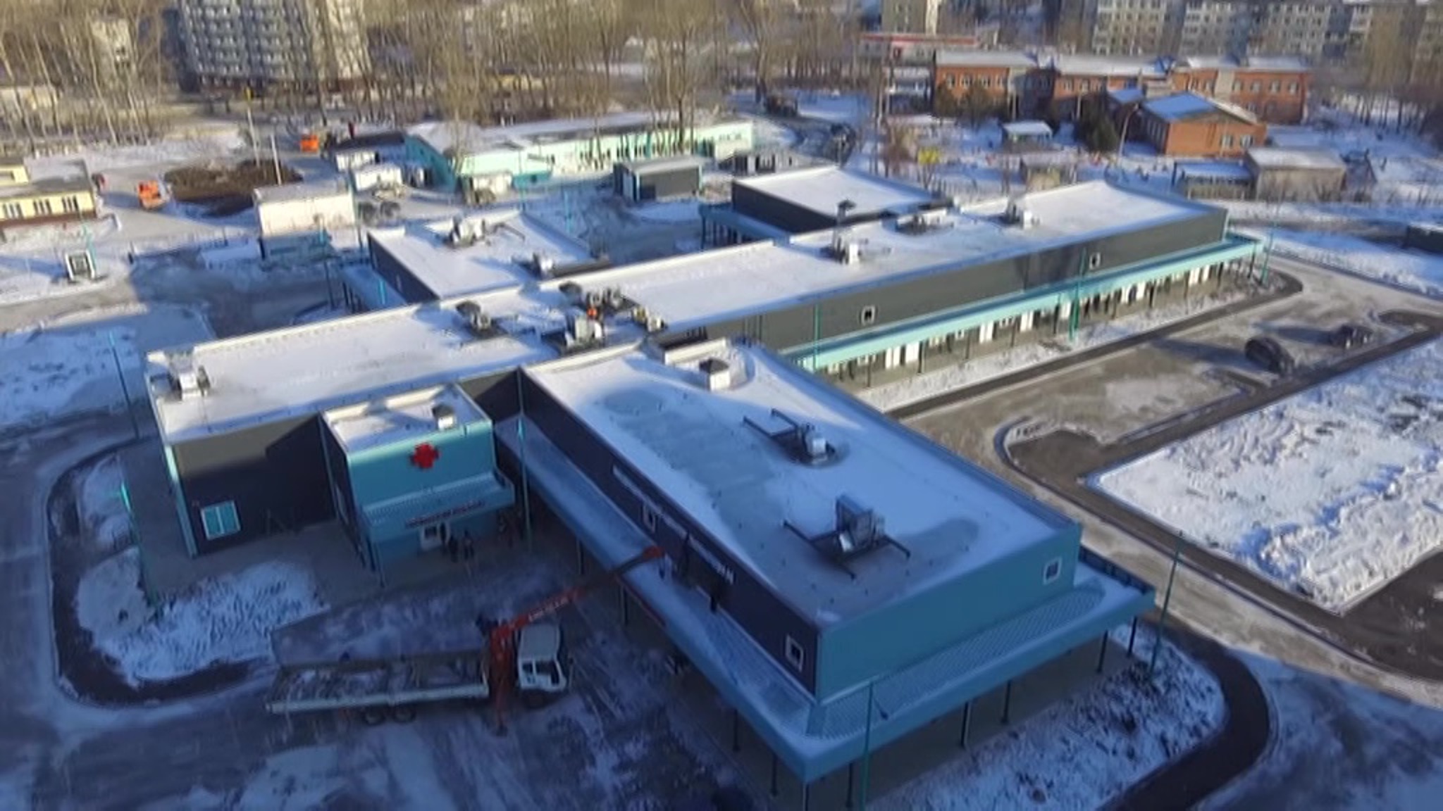Новый госпиталь для пациентов с ковидом в Красноярском крае построили в рекордные сроки