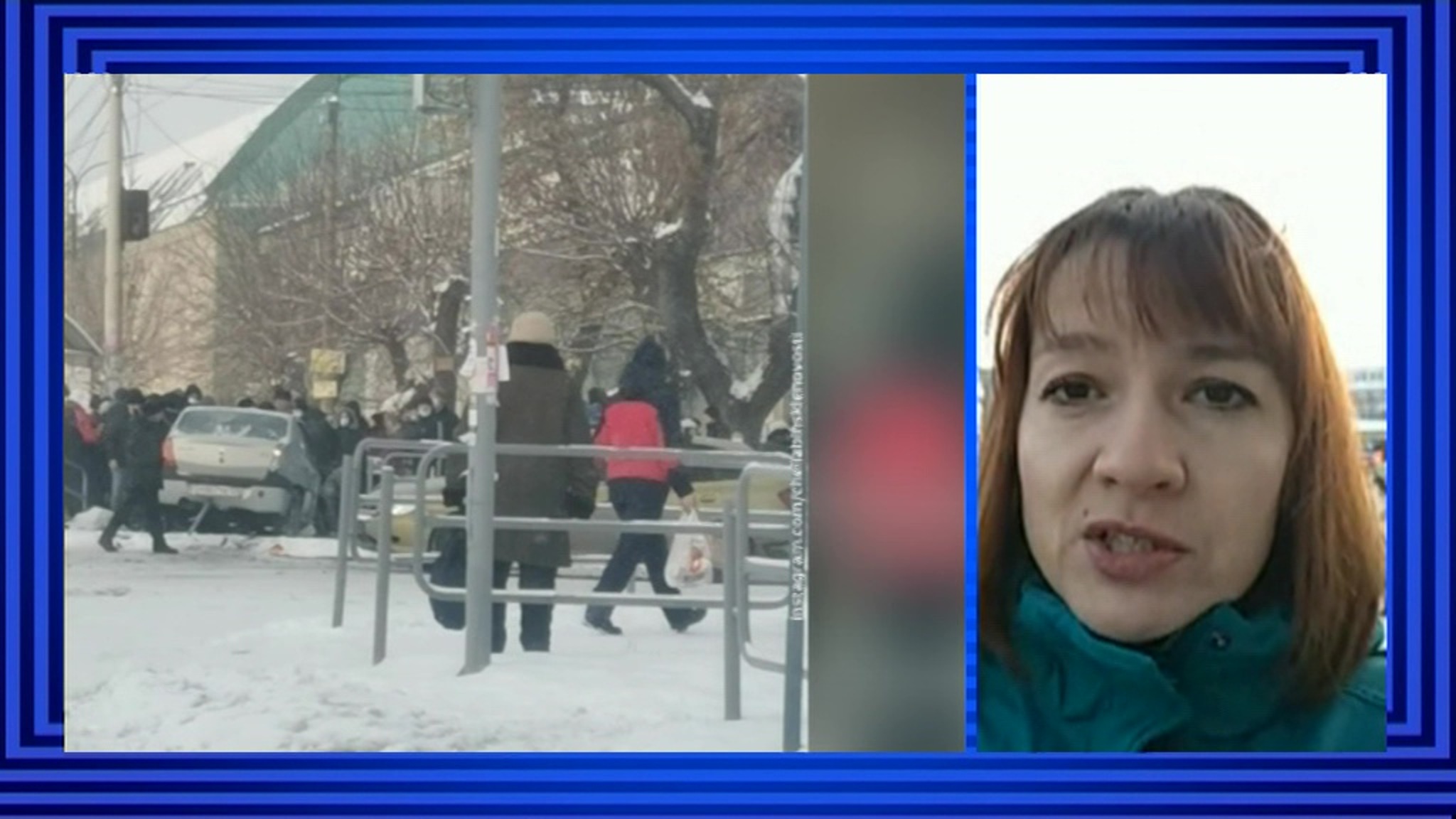 Машина вылетела на тротуар в Челябинске, пострадали шесть человек
