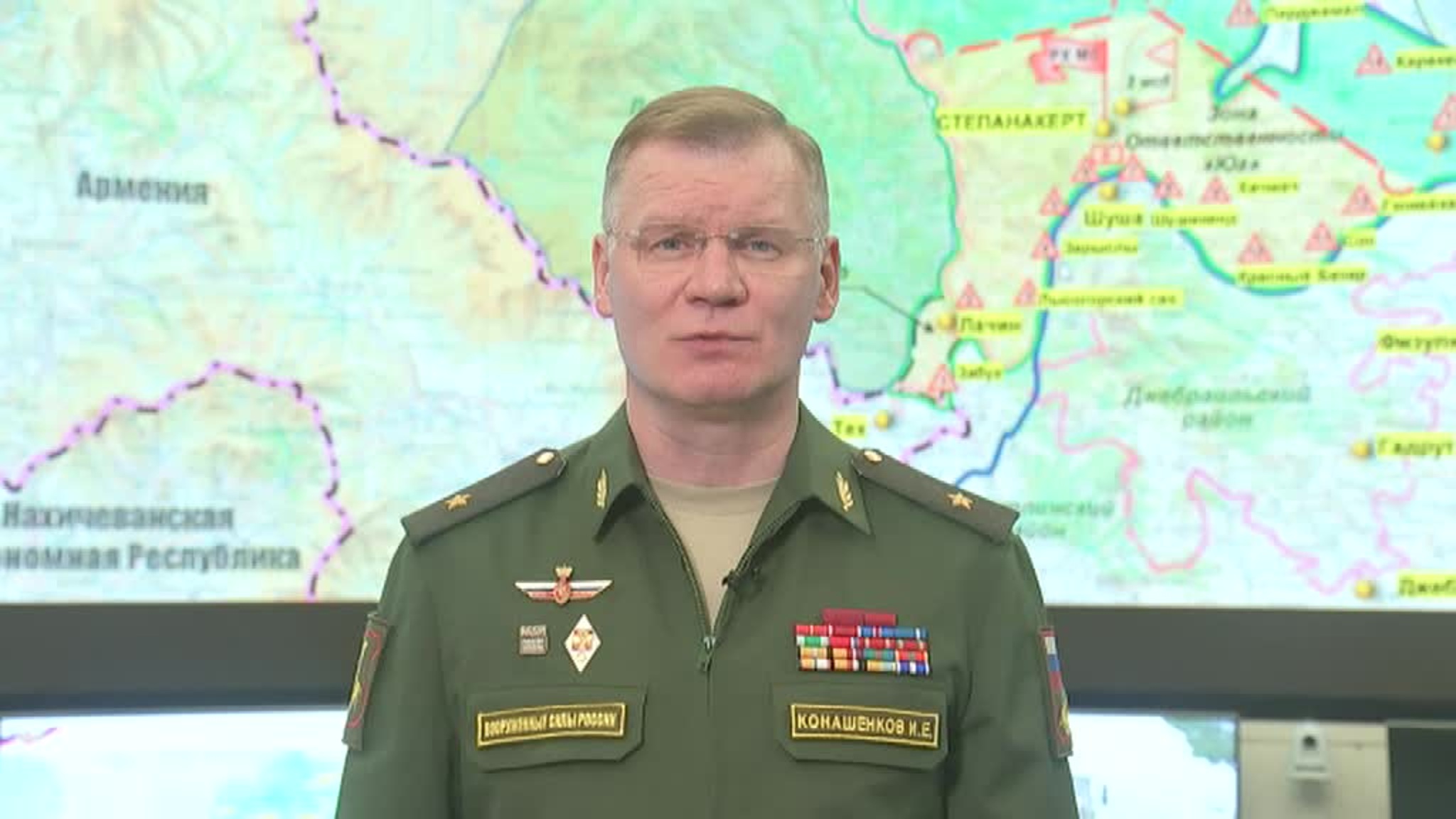 Конашенков: азербайджанской стороне передан Лачинский район Нагорного Карабаха