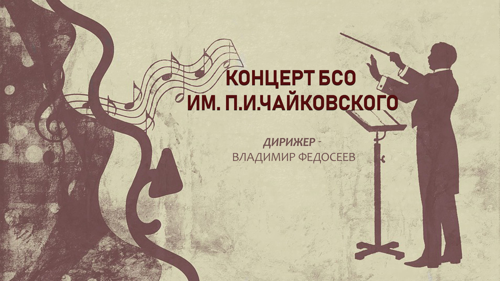 Концерт БСО им. П.И.Чайковского. Дирижер – Владимир Федосеев