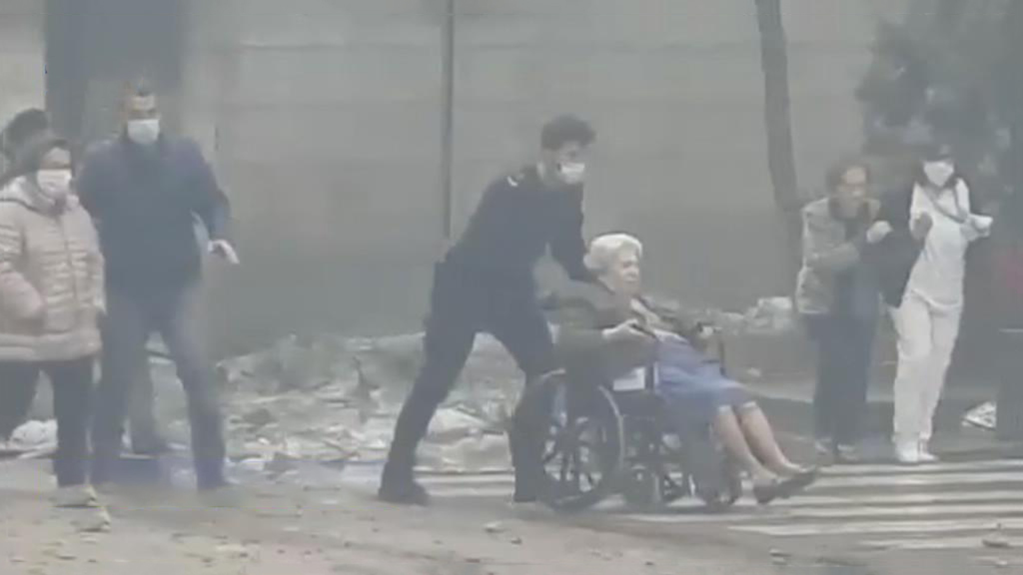 Мощный взрыв в Мадриде: шокирующие кадры